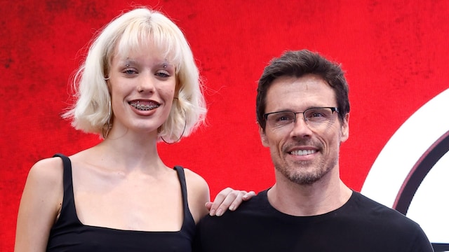 Octavi Pujades y su hija, Alicia Pujades en la presentación del programa 'Pekin Express'
