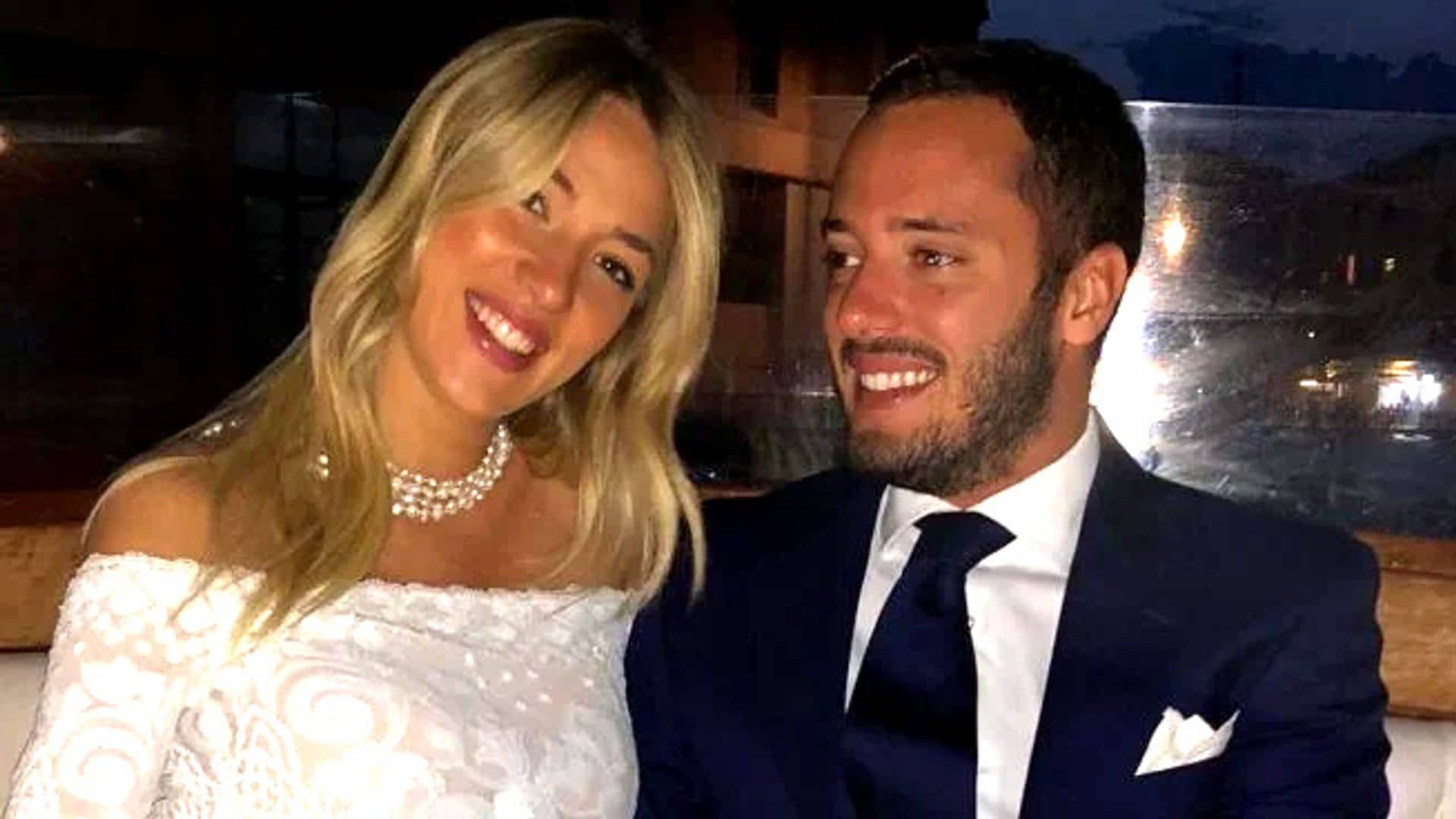 Alice Campello con su hermano, en una imagen de archico