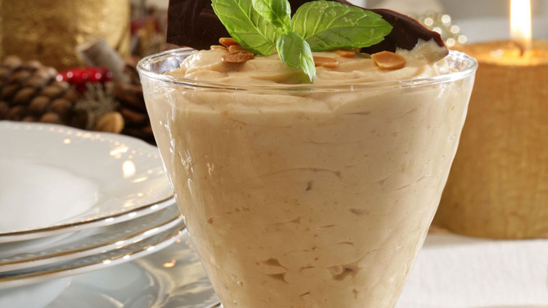 Mousse de turrón blando
