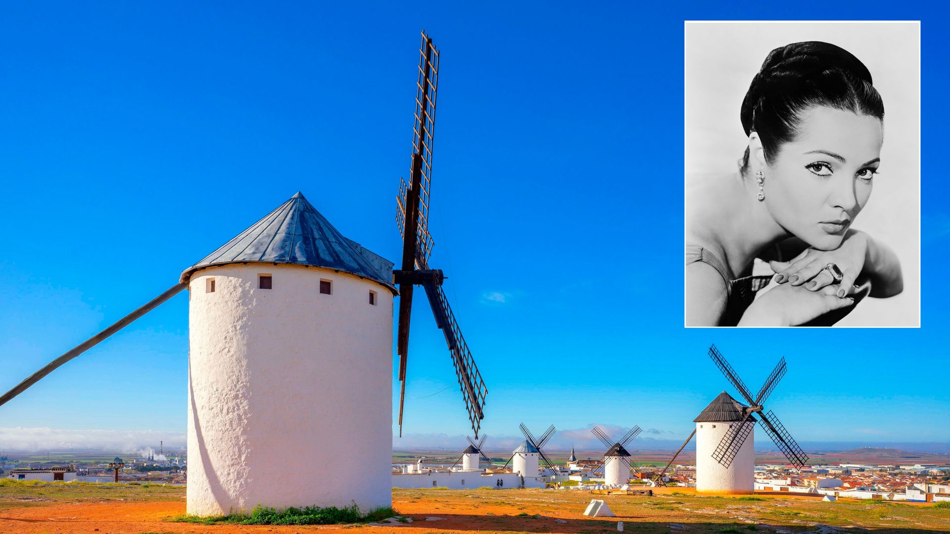 El pueblo manchego que vio nacer a Sara Montiel, sirvió de inspiración a Cervantes y es famoso por sus molinos