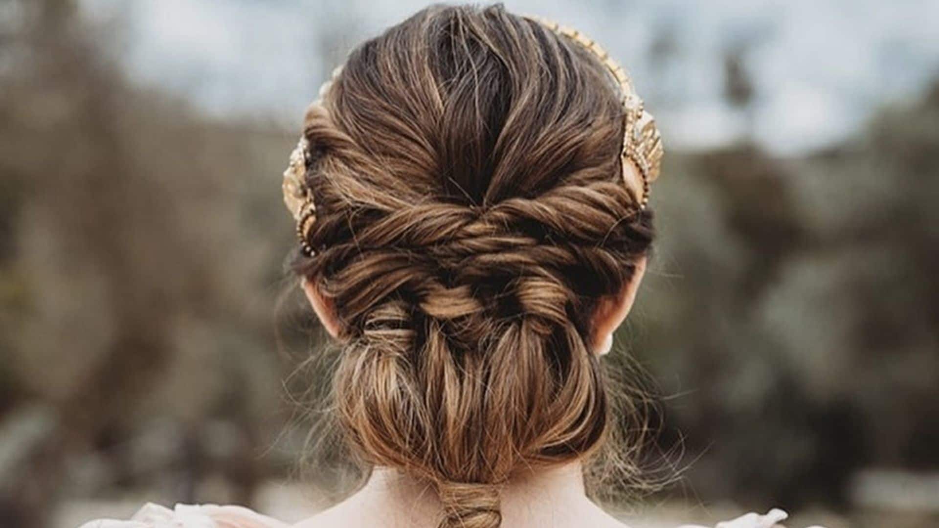 8 peinados fáciles y preciosos para novias con la melena muy larga