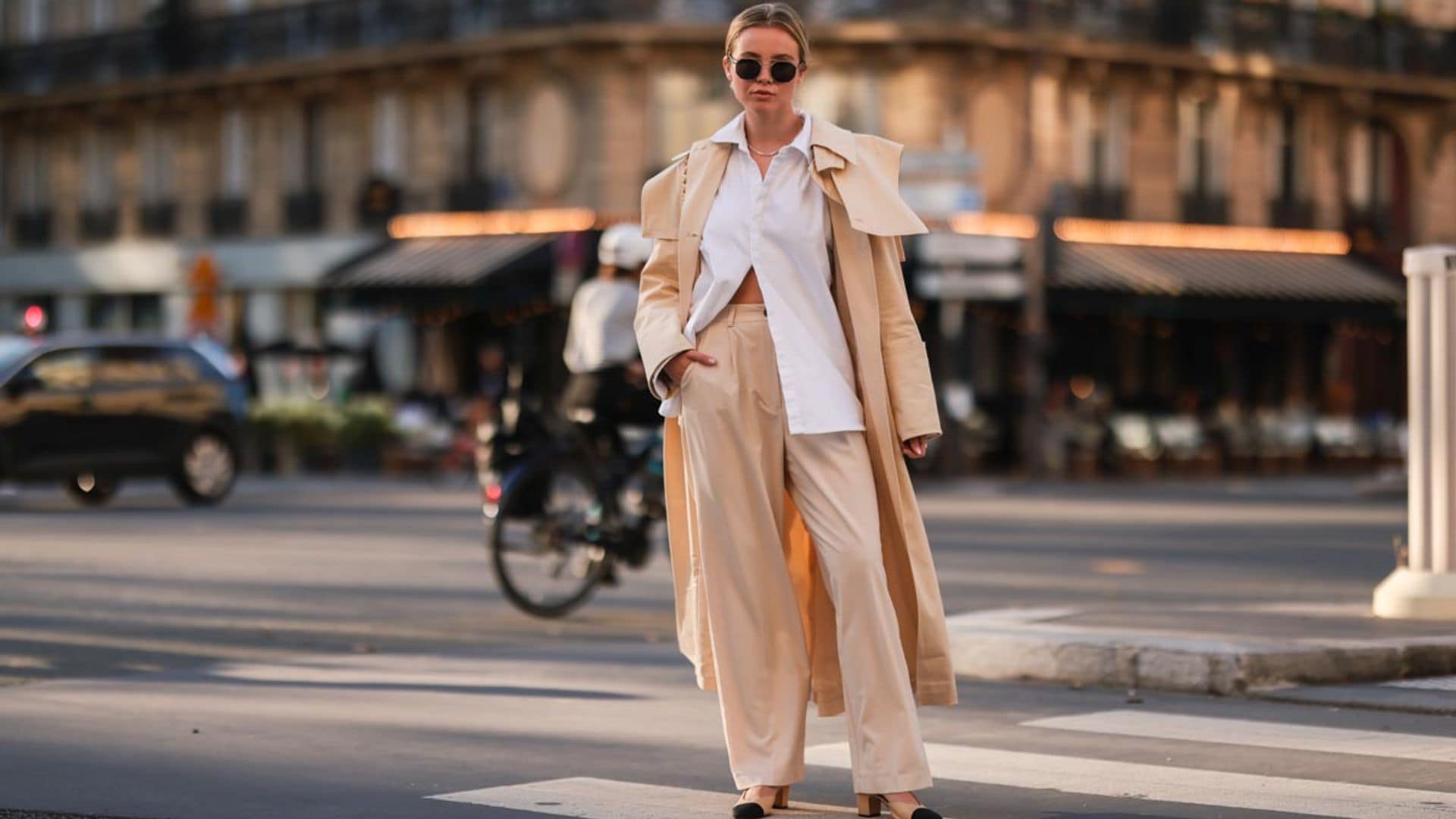 Pantalones de pinzas, los 'wide legs' con los que sí te verás genial