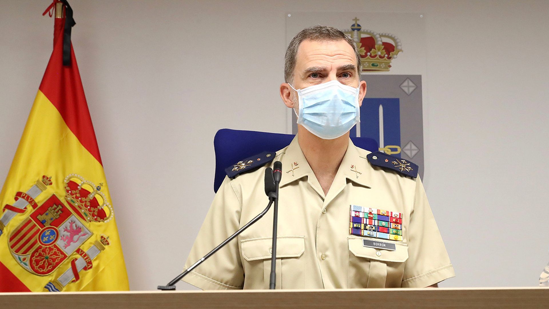 El Rey agradece la lucha de los militares contra el COVID-19 en un Día de las Fuerzas Armadas atípico