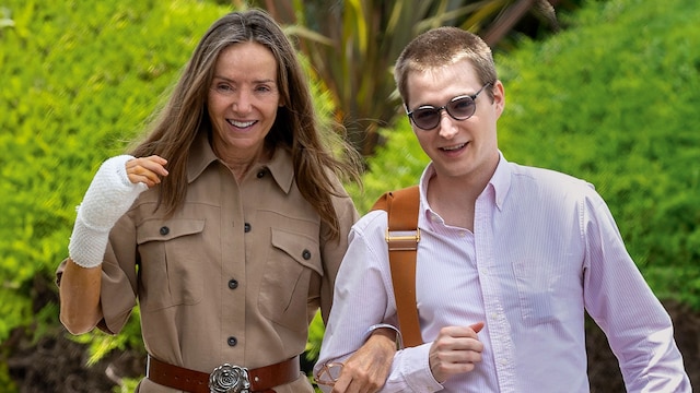 Miriam de Ungría con su hijo Beltrán