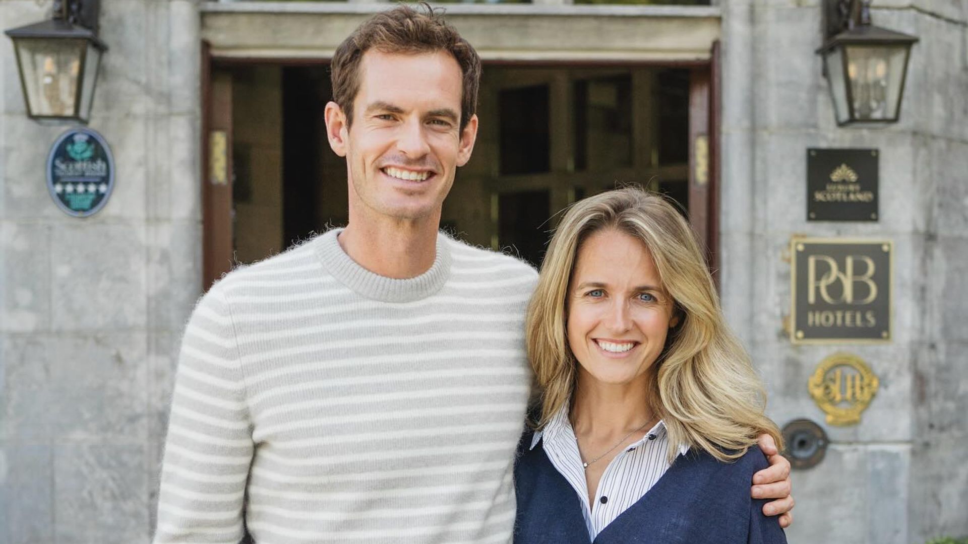 Andy y Kim Murray abren las puertas de su hotel en Escocia