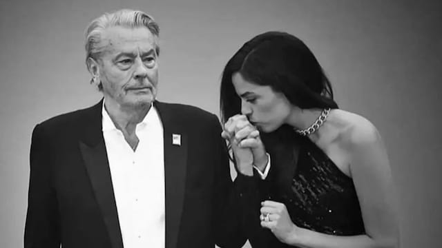 Alain Delon con su hija Anouchka