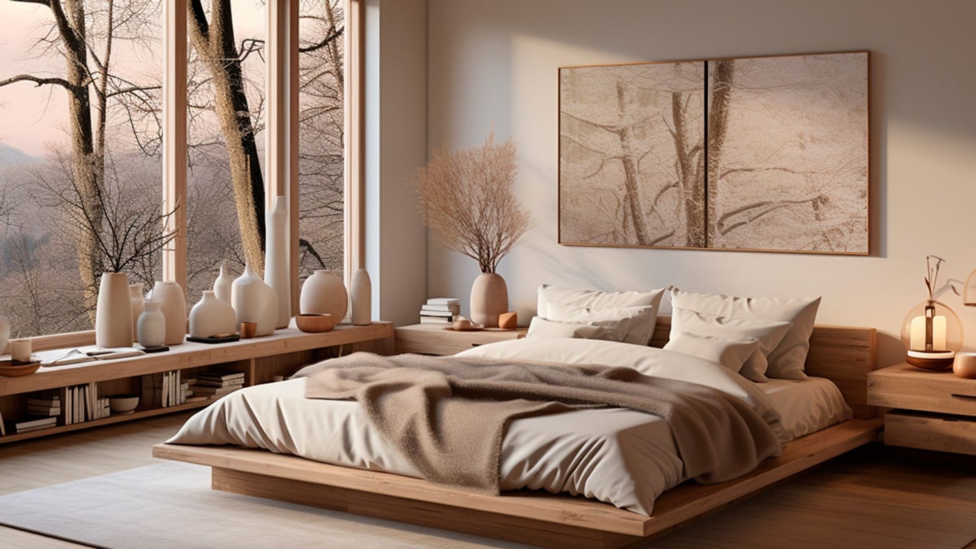 Dormitorios de inspiración japandi: calma, diseño funcional y materiales que conectan con la naturaleza