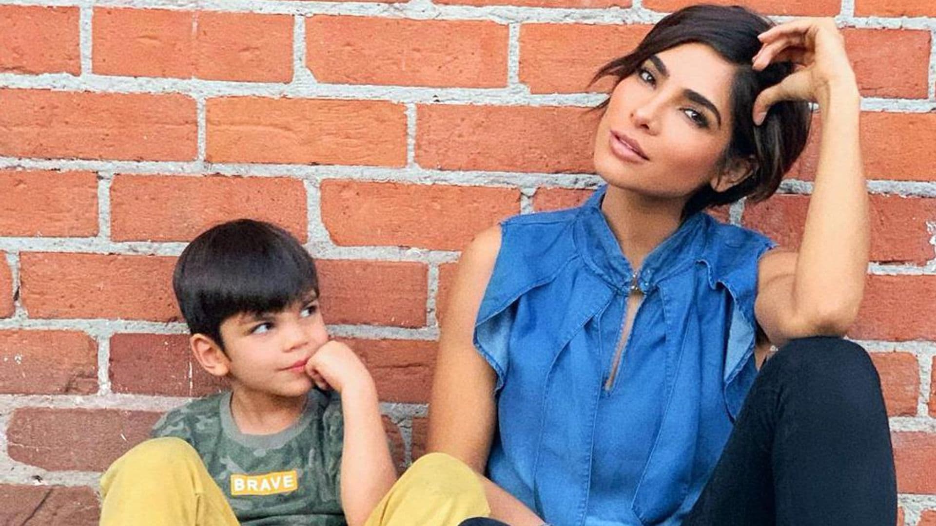 Alejandra Espinoza y su hijo Matteo protagonizan un divertido accidente