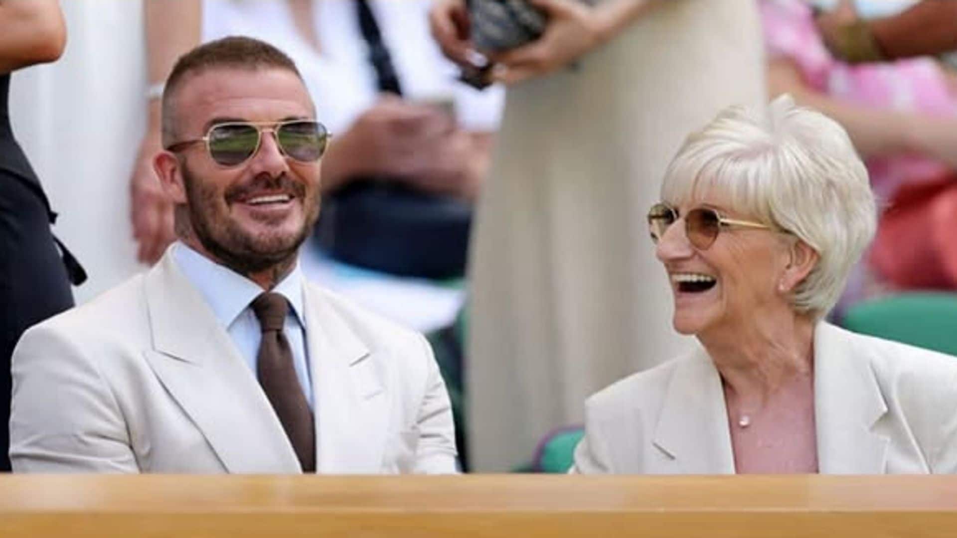 La divertida reacción de la madre de David Beckham cuando su hijo le dice que le llame "Sir" todo el tiempo