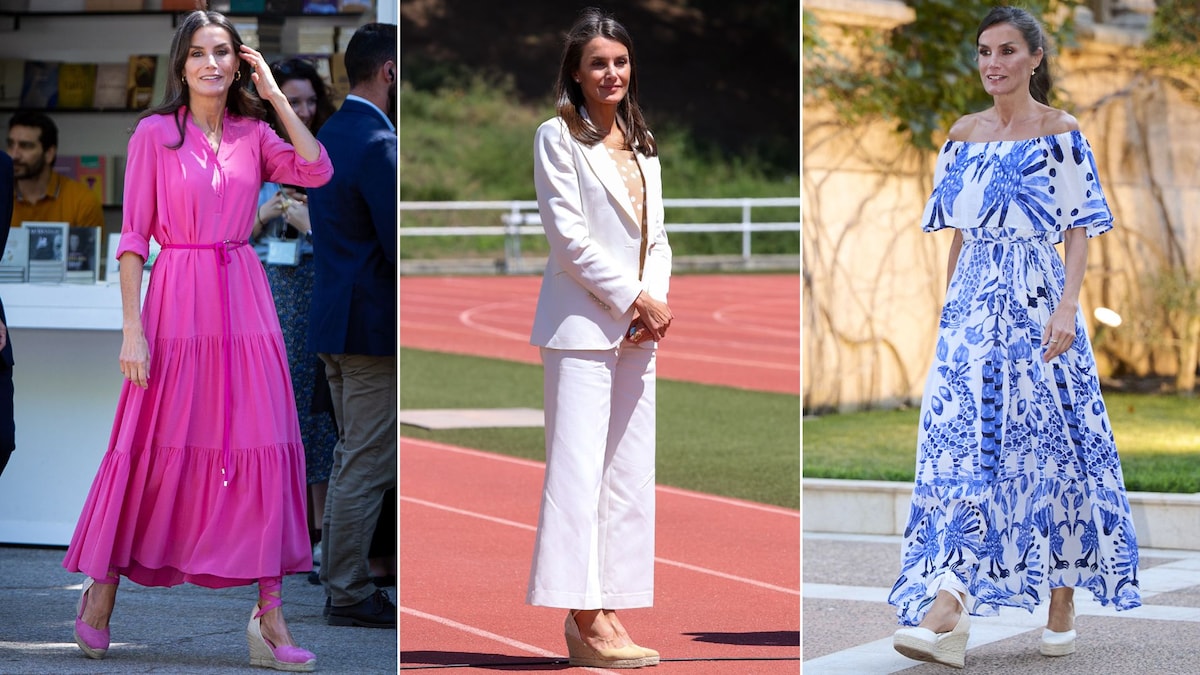 Las alpargatas favoritas de la reina Letizia: su calzado cómodo de verano más favorecedor