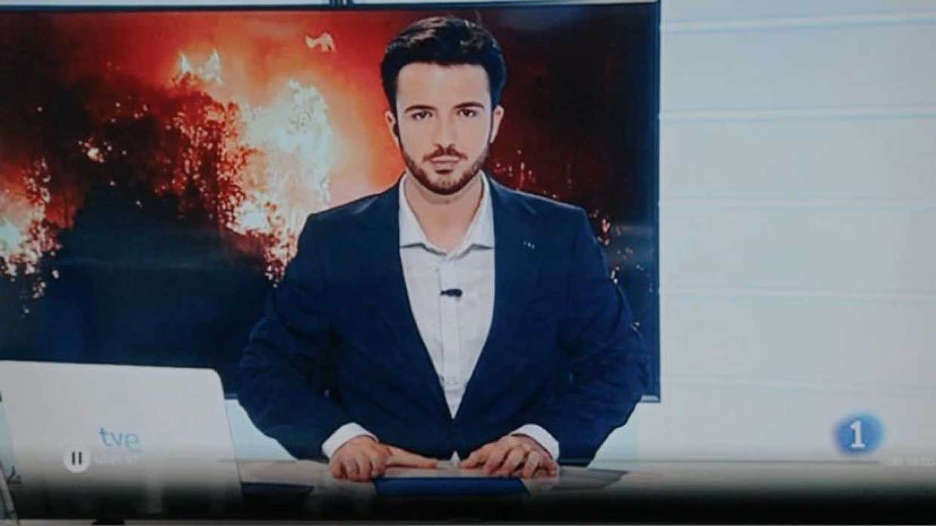 Cambio de micrófonos: así es Javier Erro, el finalista de La Voz Kids, que ahora presenta los informativos regionales de TVE