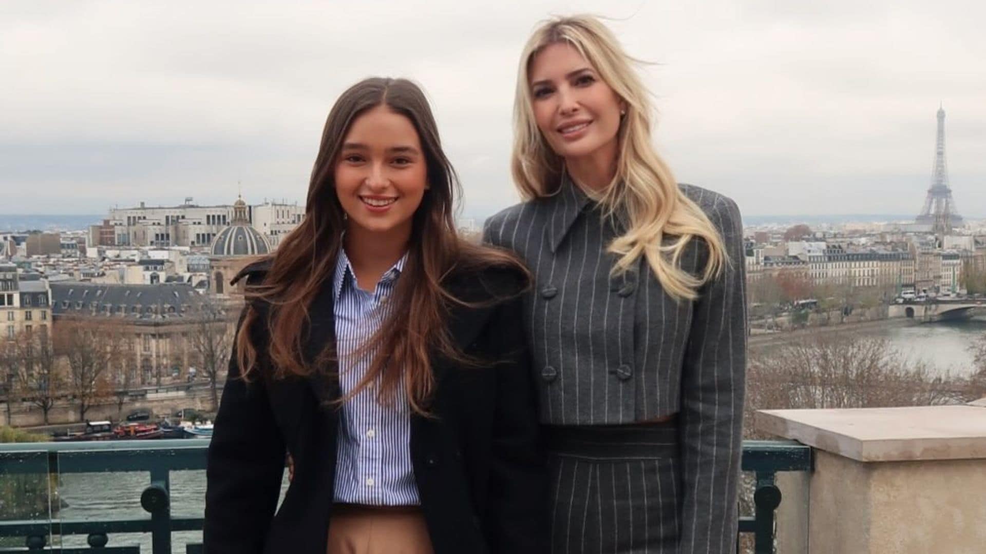 Ivanka Trump viajó a París con su hija Arabella Rose Kushner.
