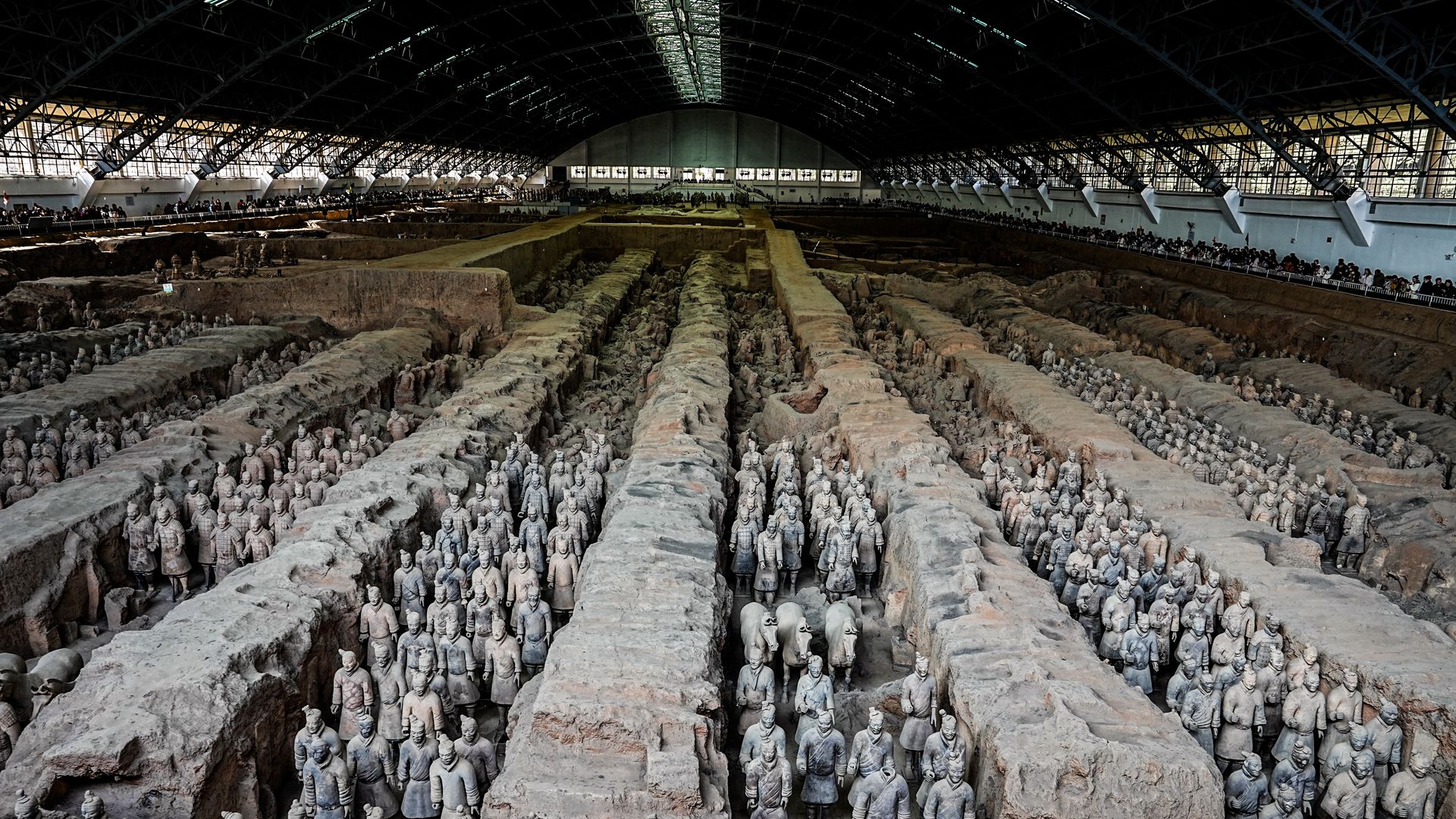 Guerreros de terracota de la ciudad de Xian, capital de la provincia de Shaanxi, China