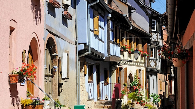 francia alsacia Eguisheim calles