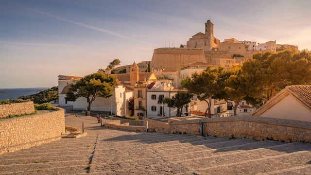 Vista de Dalt Vila y catedral de Ibiza