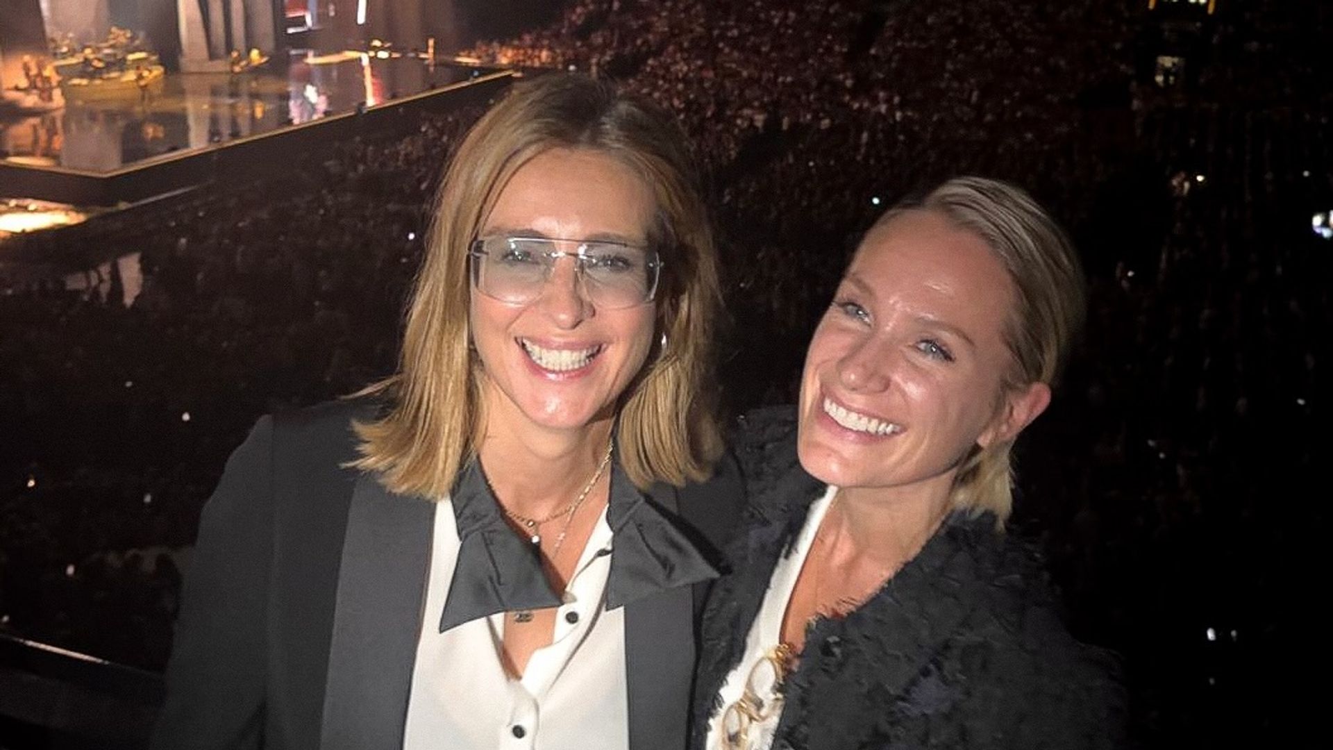 Sandra y su futura mujer, en el concierto de Céline Dion en París