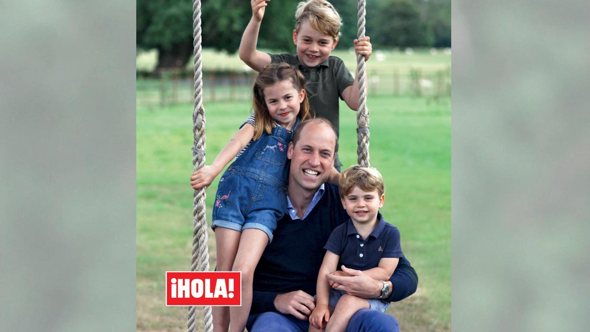 En ¡HOLA!, George, Charlotte y Louis convierten en un día inolvidable el cumpleaños del príncipe Guillermo