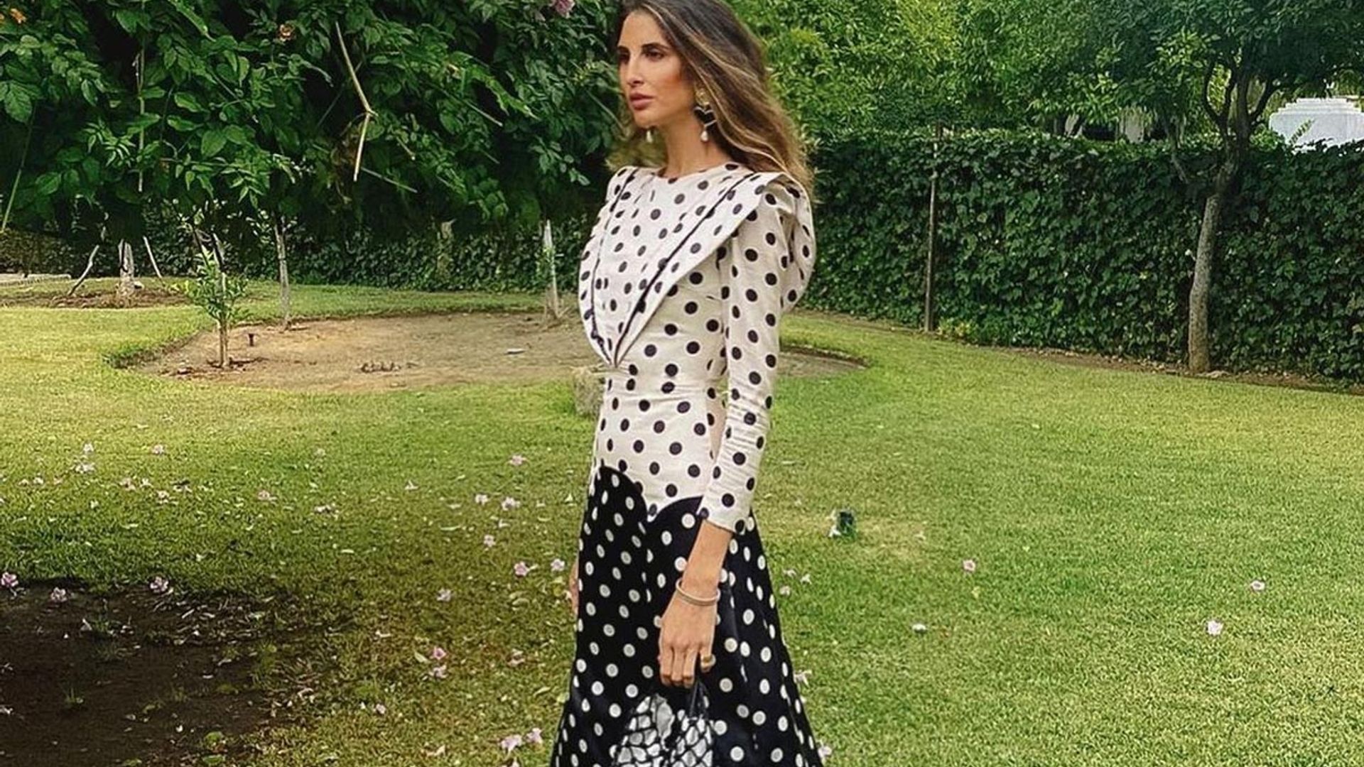 Inés Domecq, la invitada perfecta en la boda de Claudia Osborne