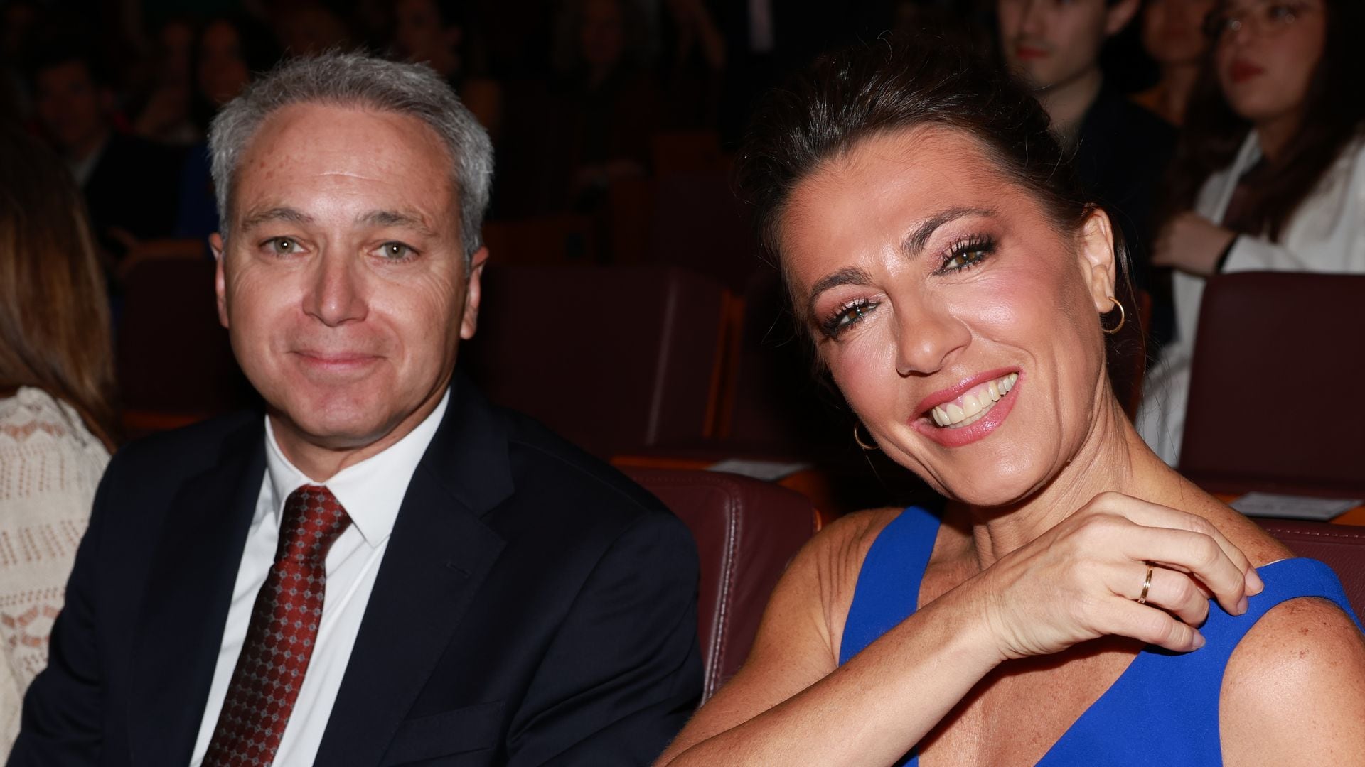 Vicente Vallés y Ángeles Blanco attending 86 edition of Asociacion de la prensa de Madrid awards in Madrid on Tuesday, 20 May 2025.
