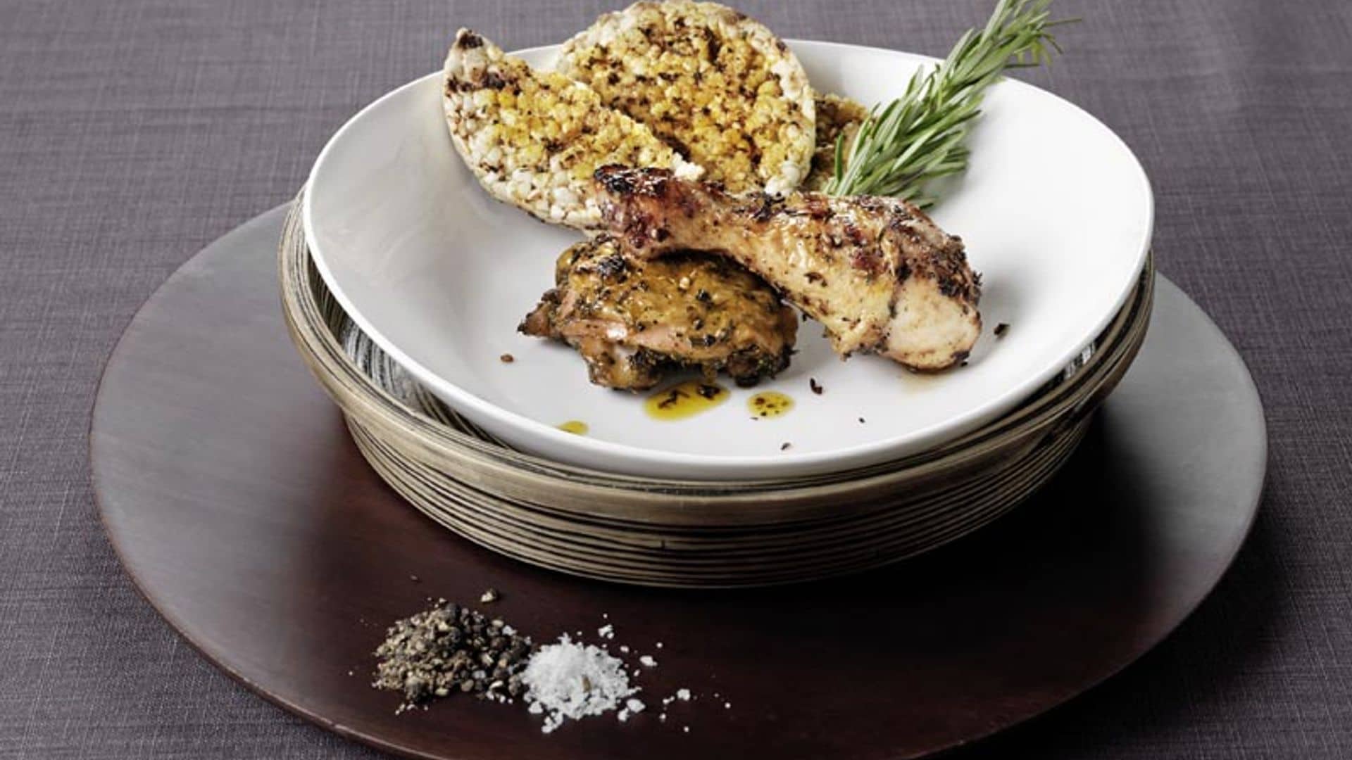 Muslos de pollo a las finas hierbas