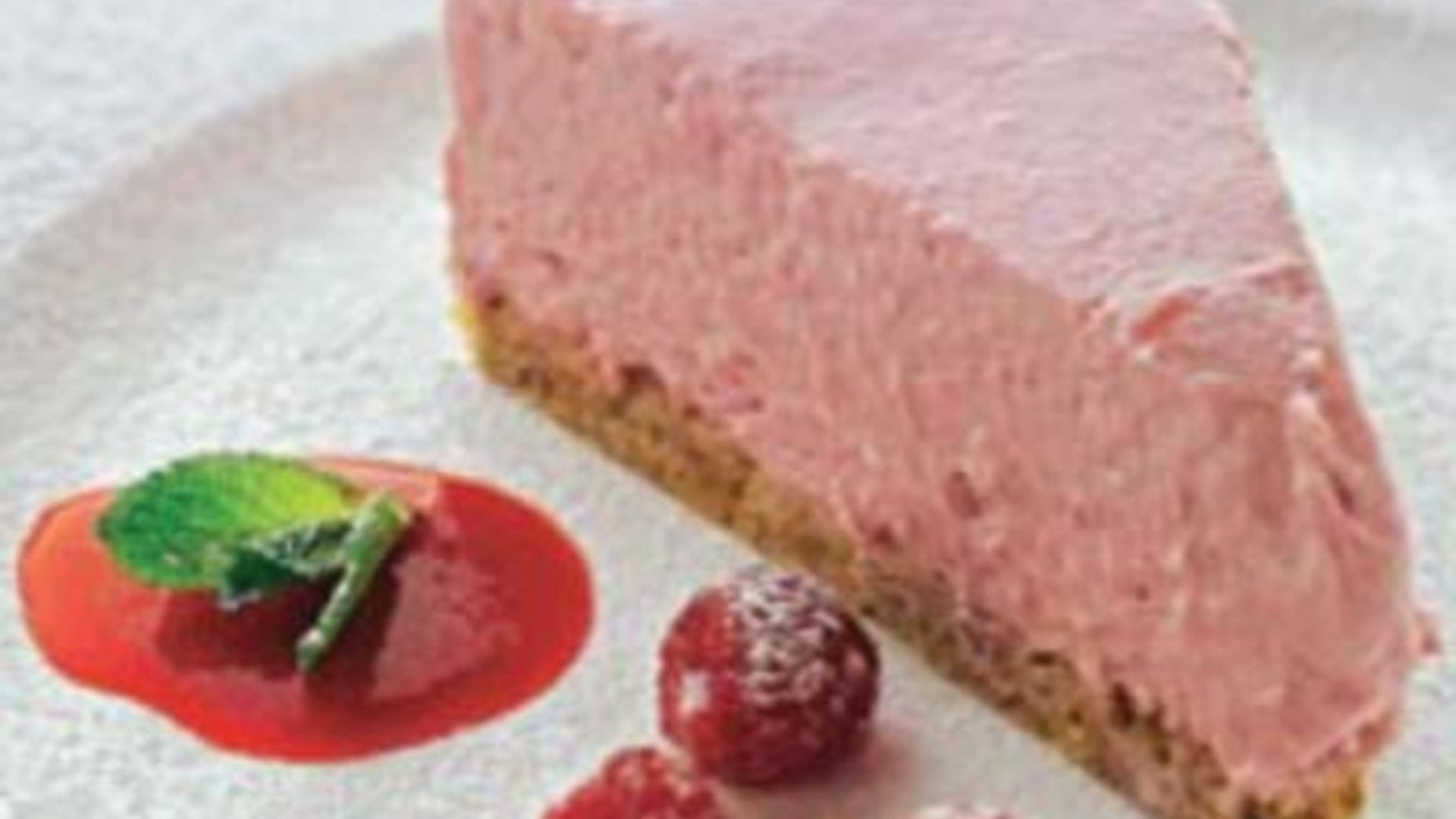 Tarta de queso y frambuesa