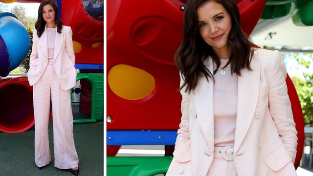 katie holmes luce un toral look monocrom tico