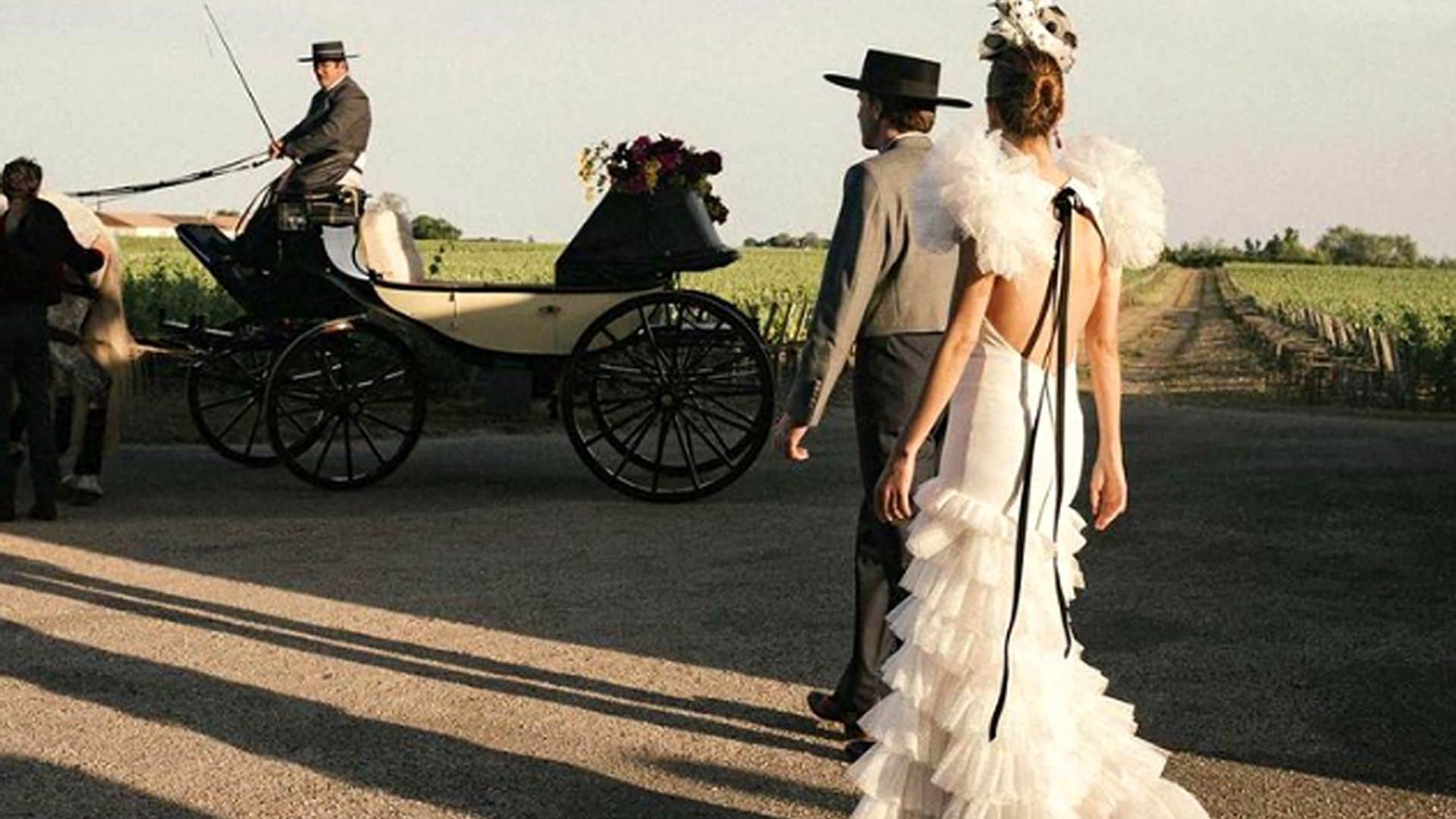 María de la Orden se casa entre viñedos tras una preboda de inspiración flamenca