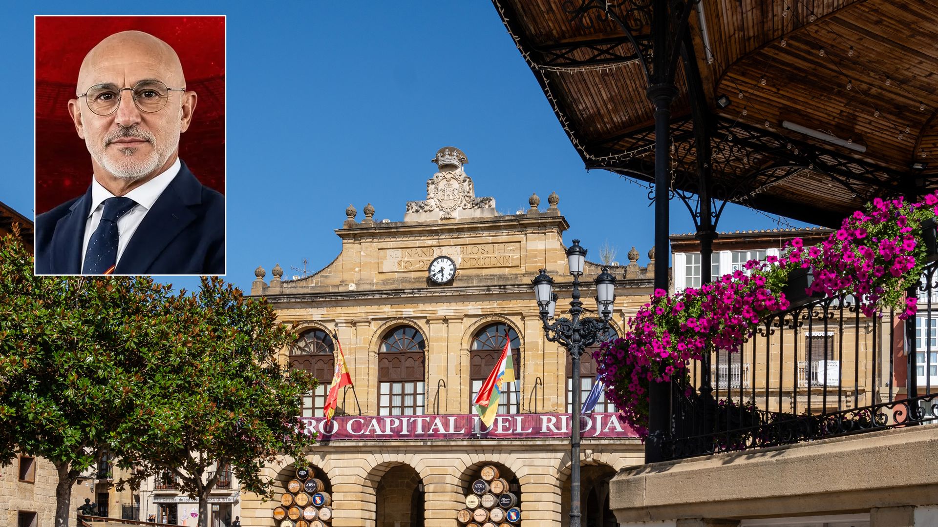 Haro, La Rioja, y Luis de la Fuente, seleccionador de España