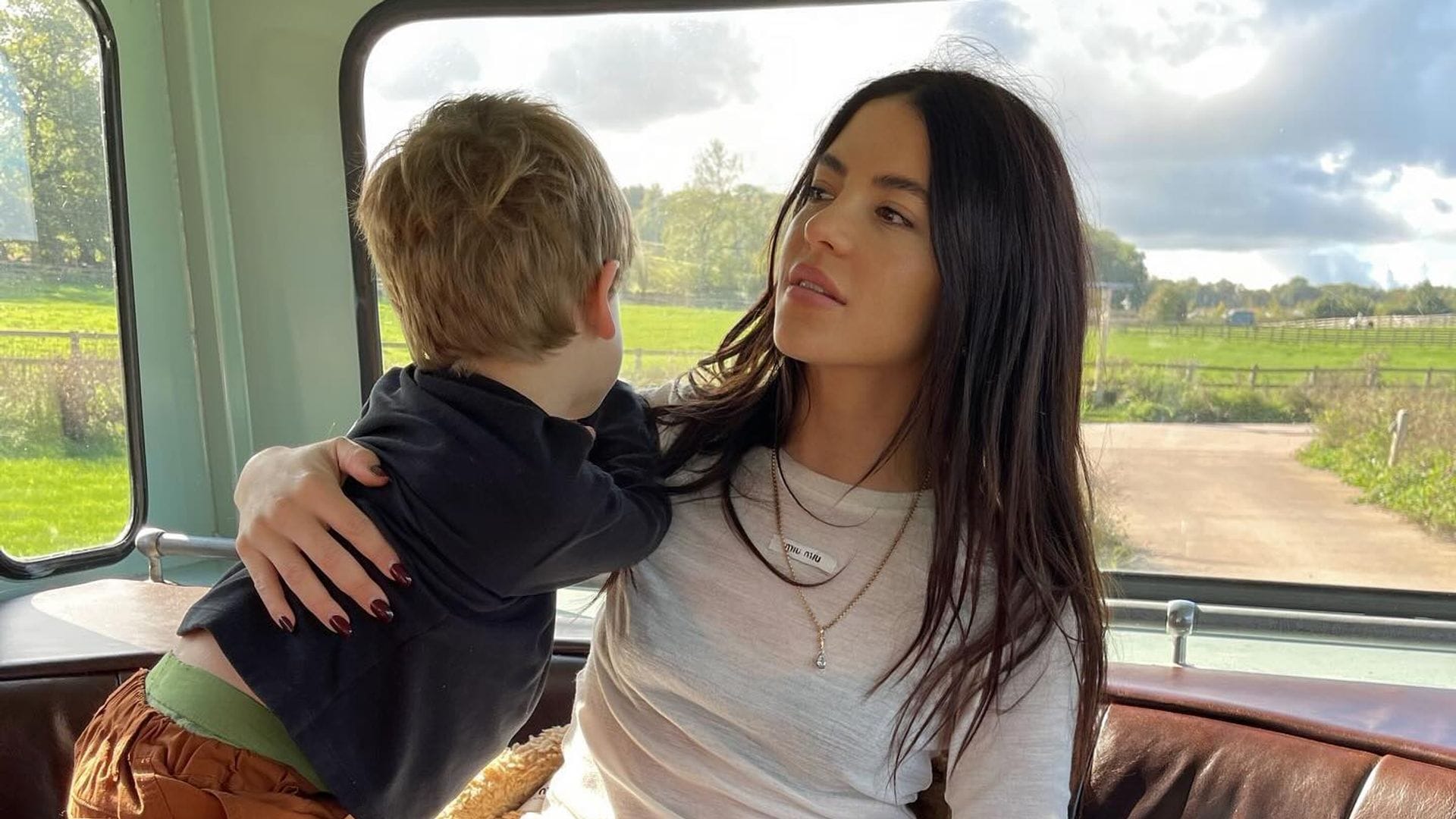 Sarah Kohan y su hijo Noah