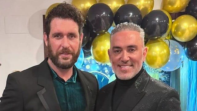 Kiko Hernández con su pareja Fran Antón en fin de año