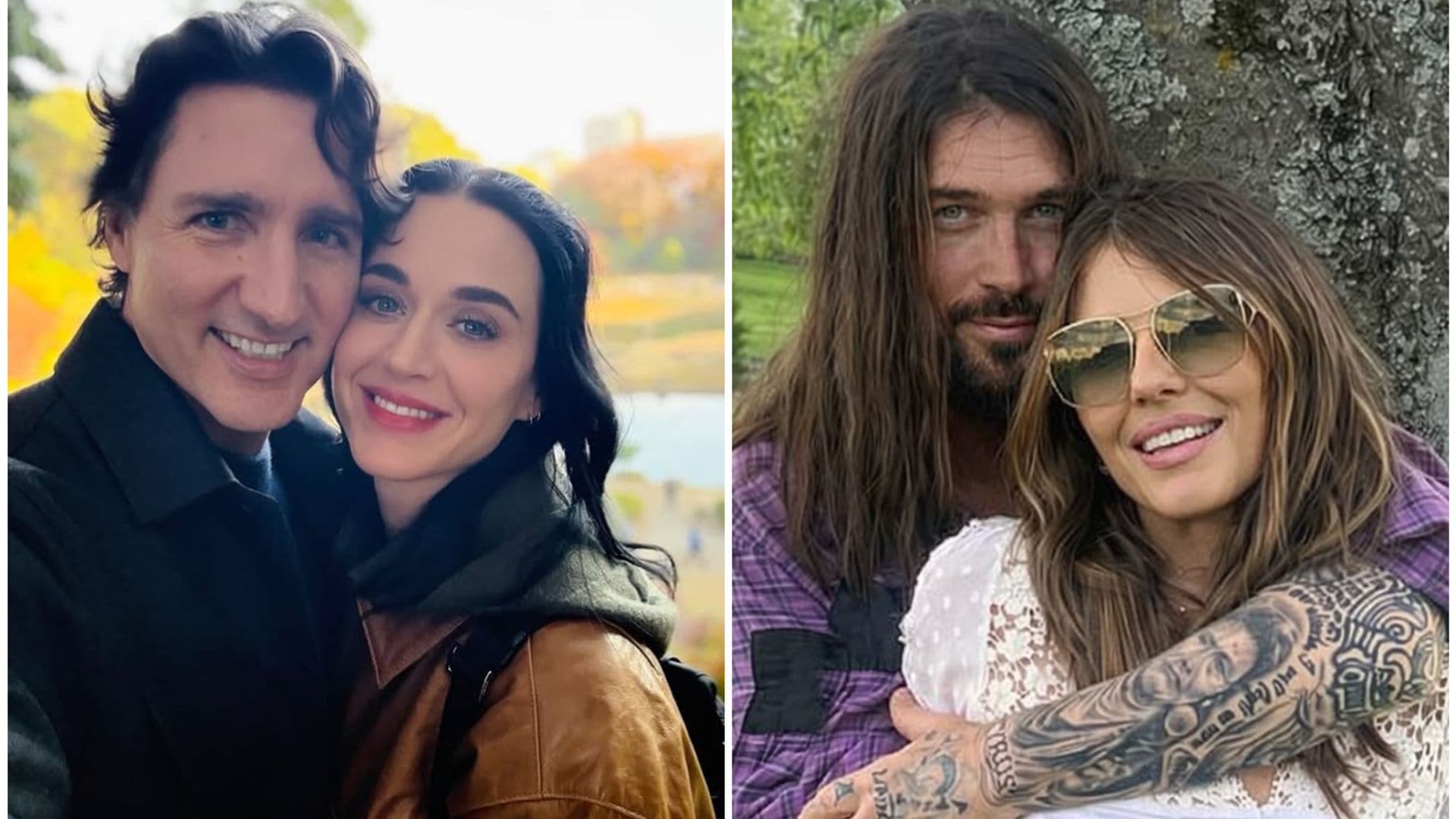 Katy Perru y Justin Trudeau y Elizabeth Hurley y Billy Ray Cyrus