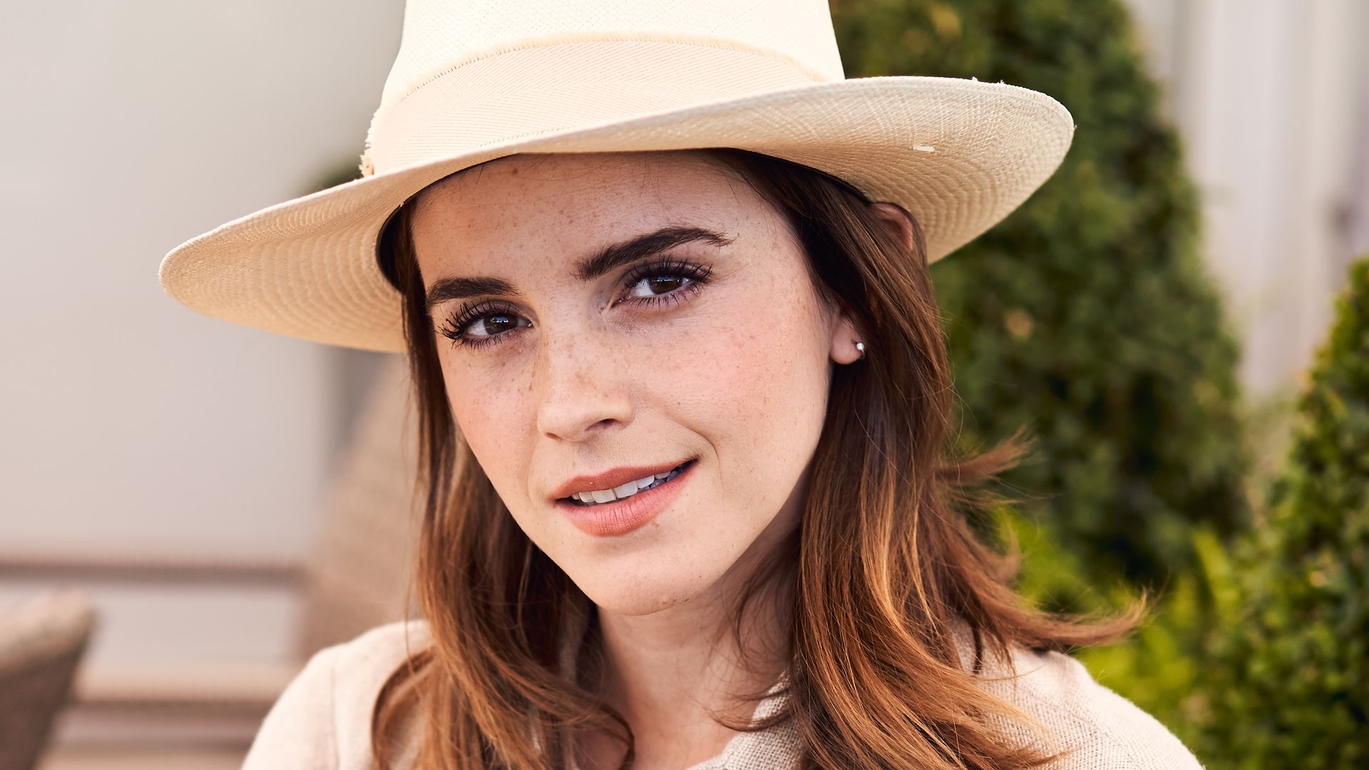 Emma Watson en Wimbledon en julio de 2018