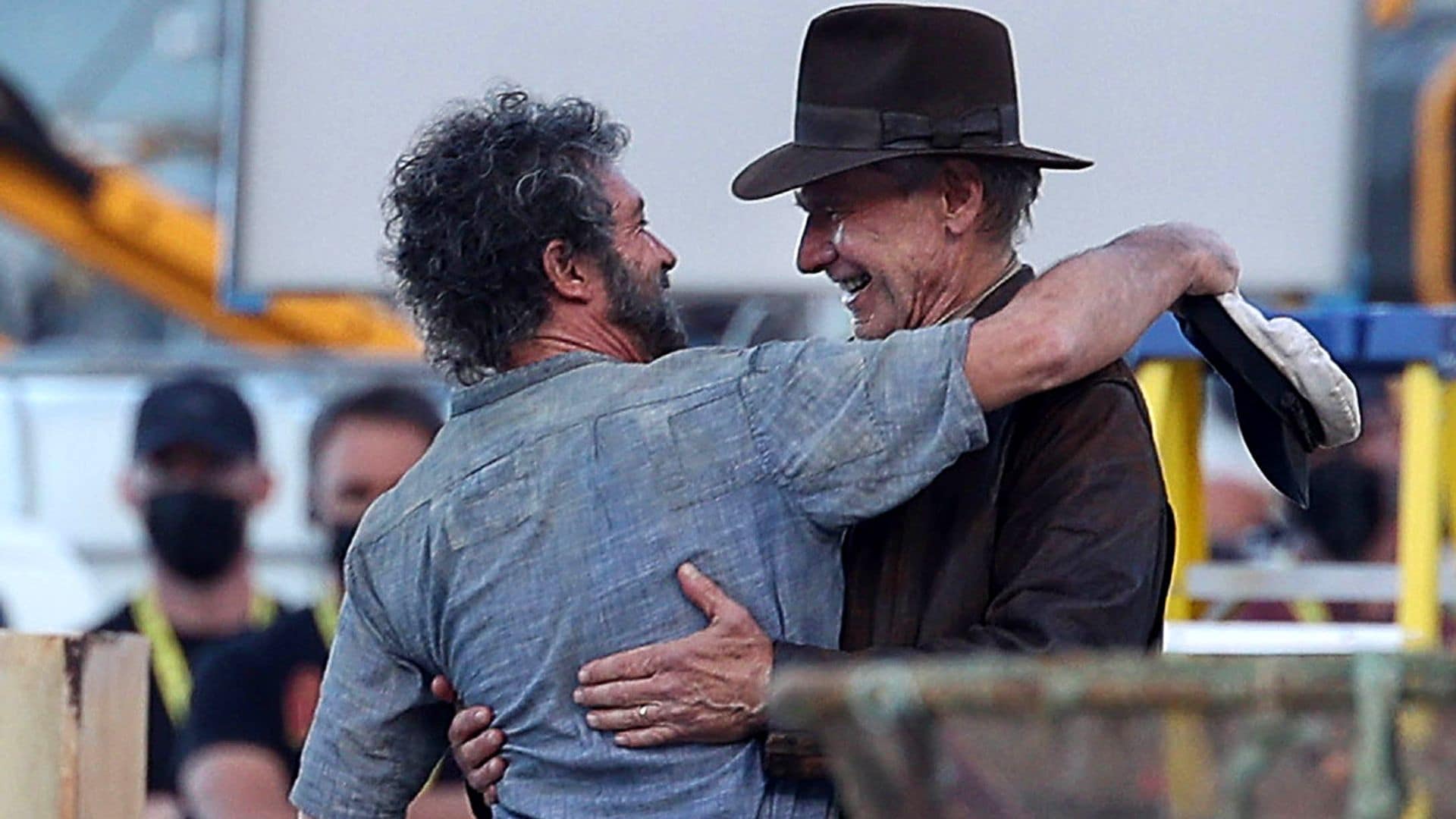 La amistad entre Harrison Ford y Antonio Banderas protagoniza el rodaje de 'Indiana Jones'