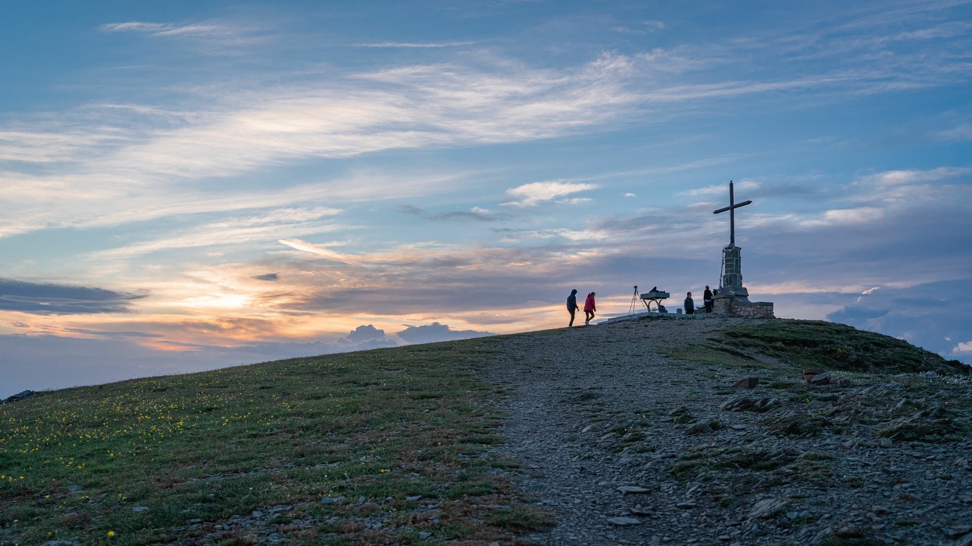 La cima del Matagalls, a 1.697 metros. Montseny
