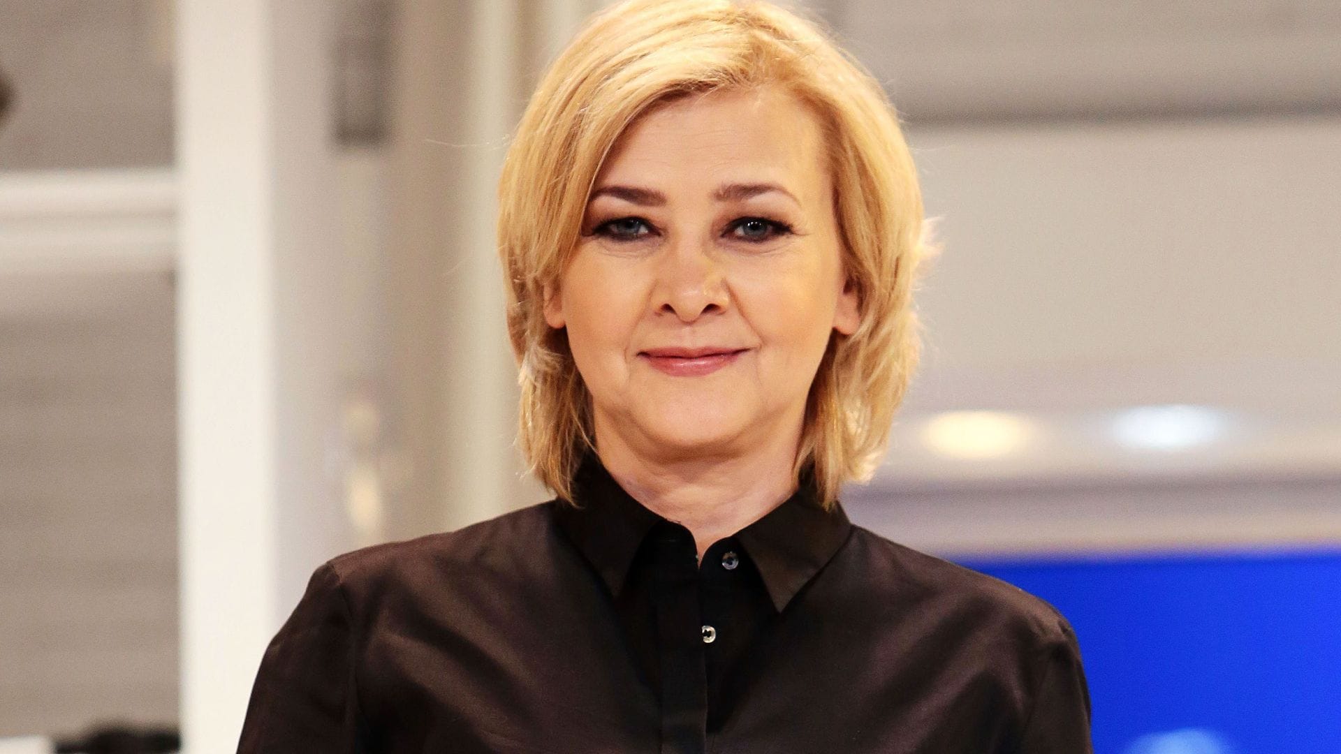 Amparo Larrañaga, en la presentación de una obra de teatro