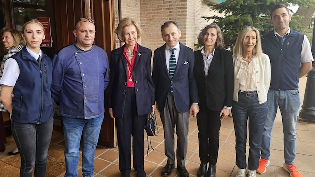 Doña Sofía en el Restaurante Botánico de Guadalajara
