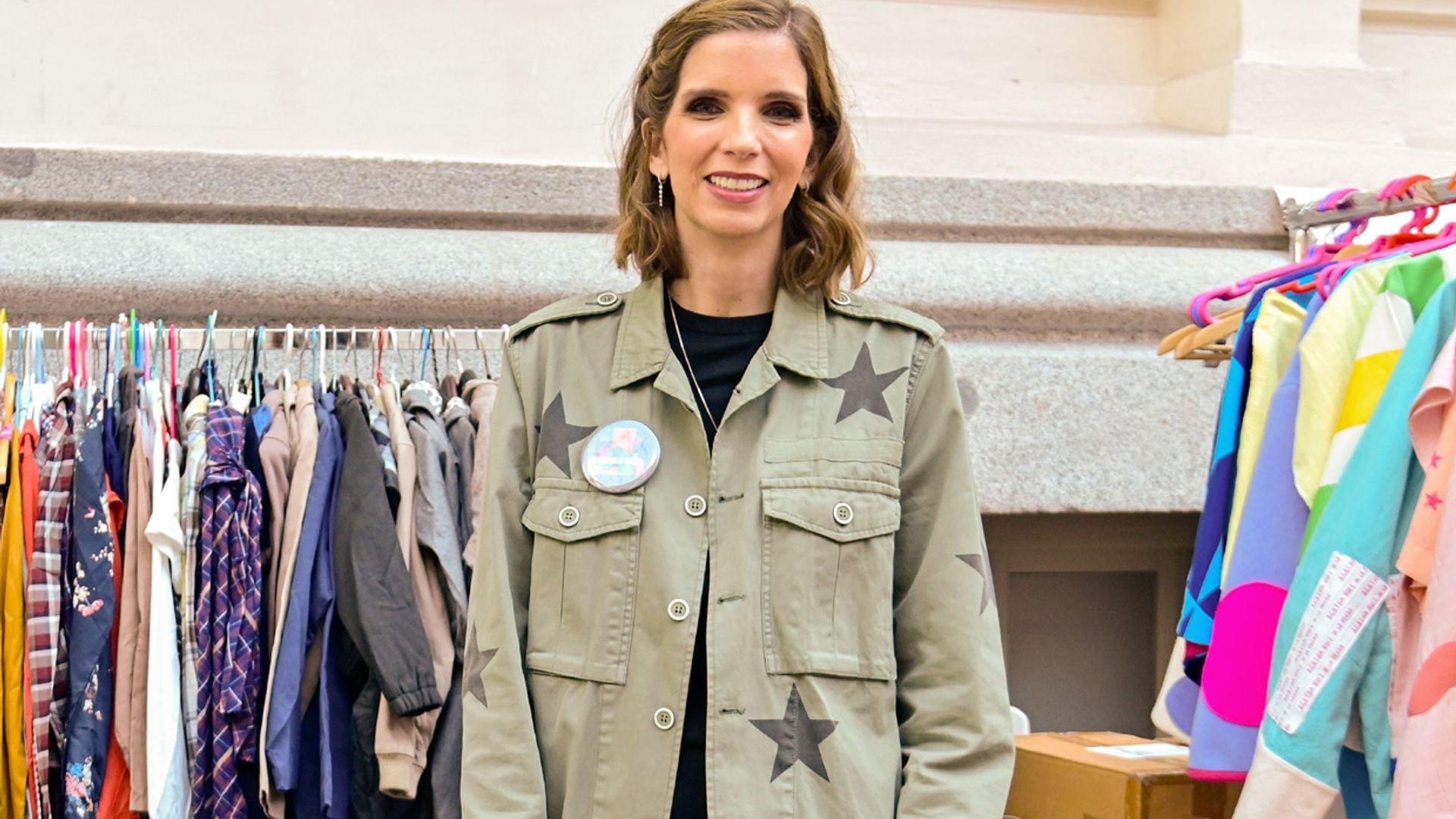 Margarita Vargas, más roquera que nunca con una chaqueta cargo y leggins de cuero