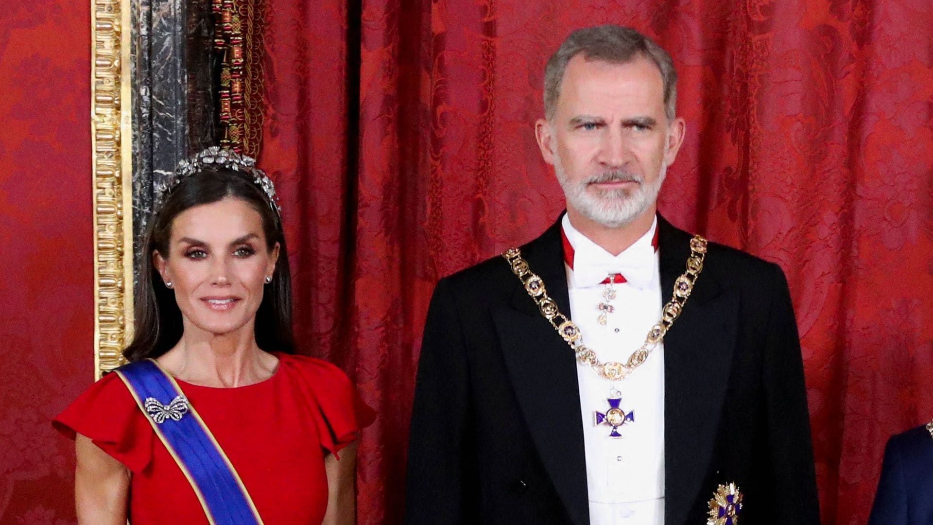 Los reyes Felipe y Letizia en el Palacio Real