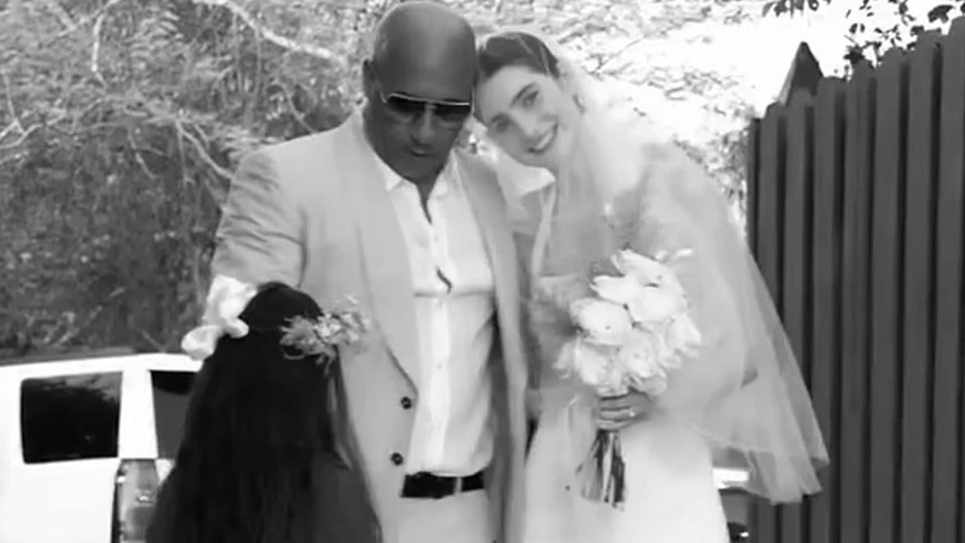 La boda sorpresa de la hija de Paul Walker con un emocionado Vin Diesel como padrino