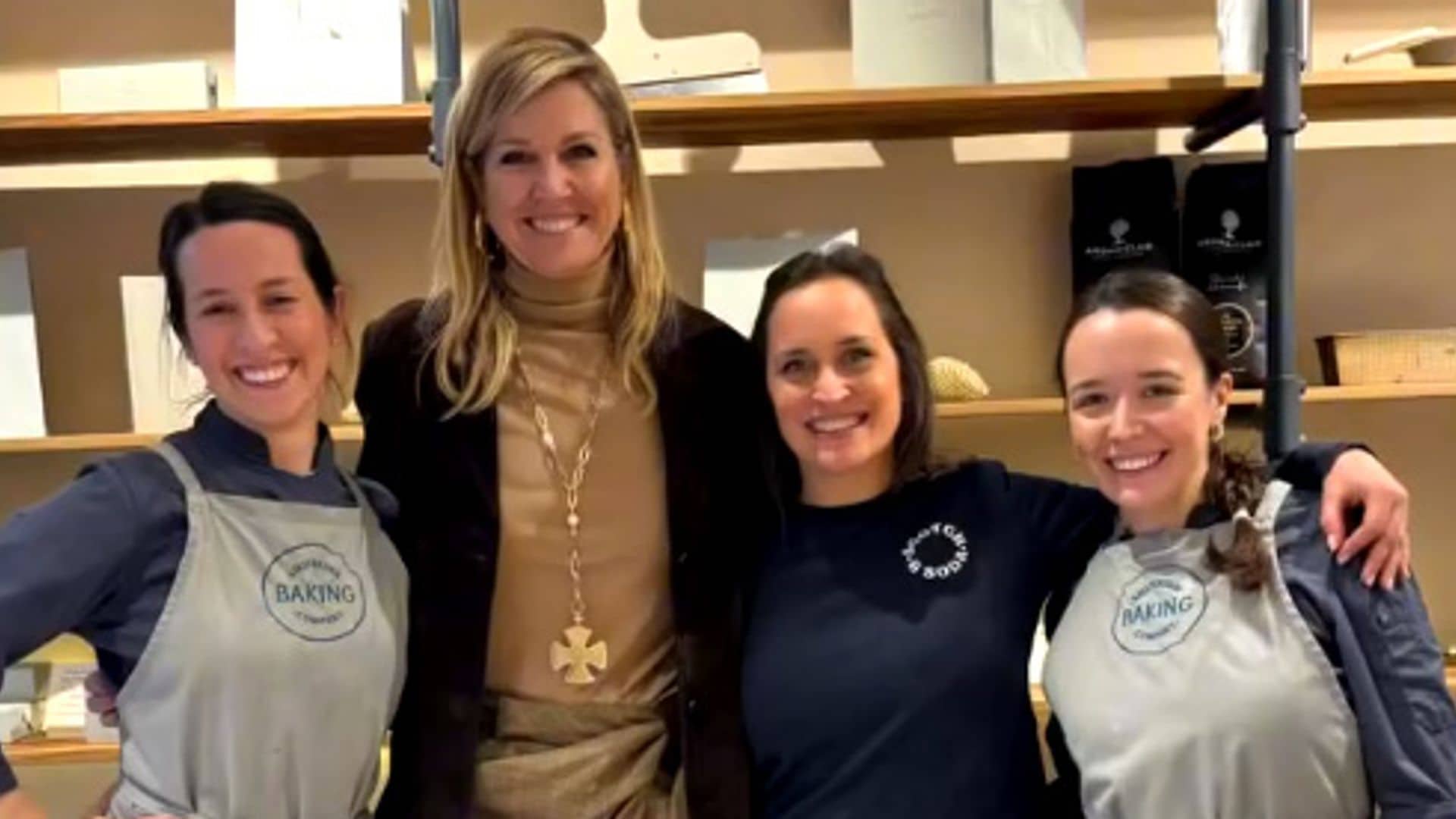 Máxima de Holanda en la pastelería