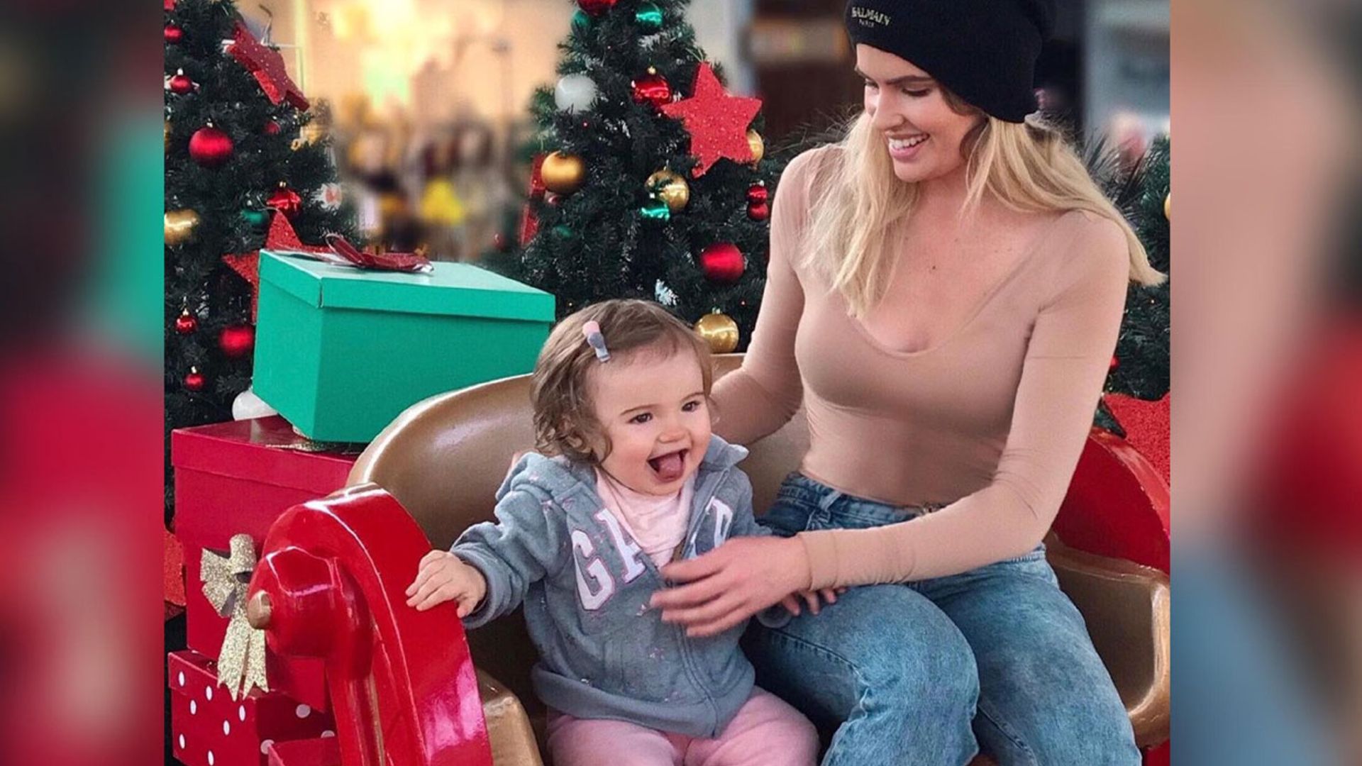 El divertido momento de la hija de Adriana Abenia en los charcos ¡con final inesperado!