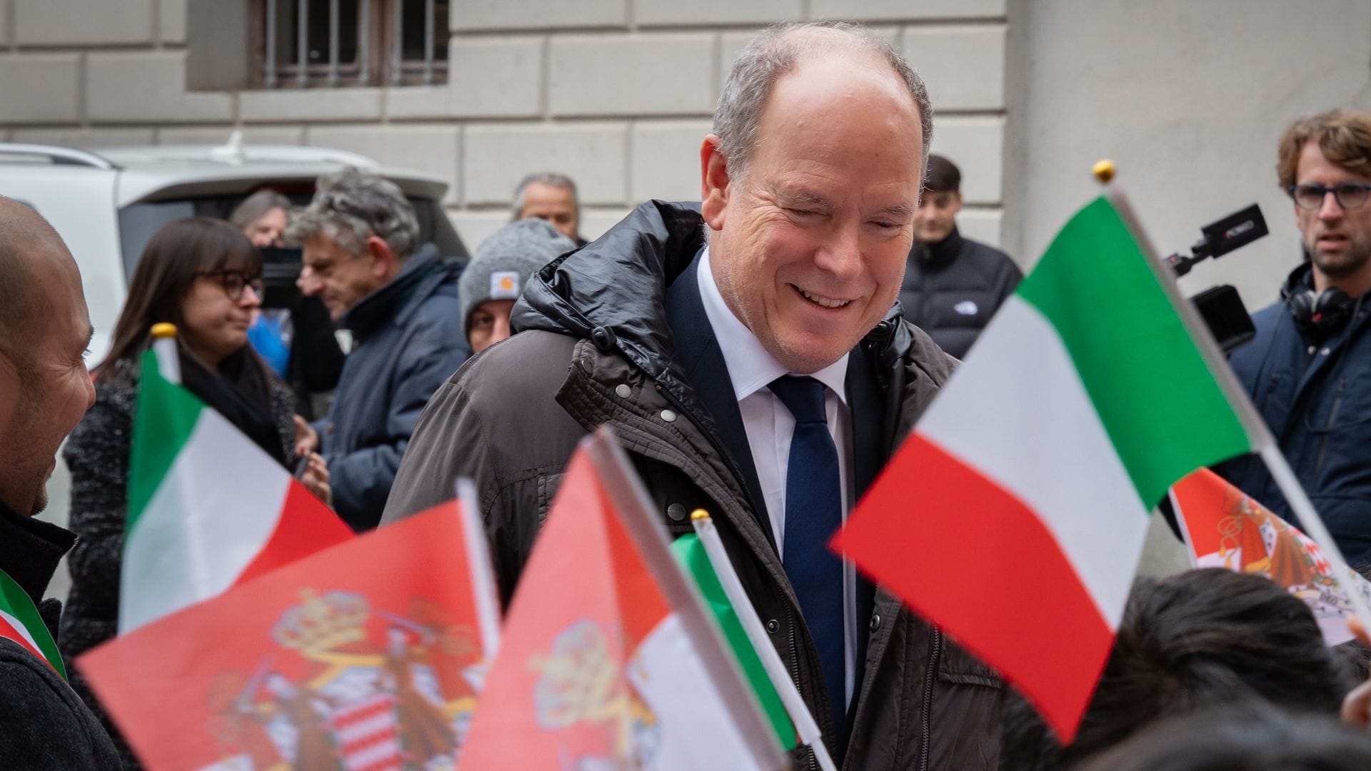 Alberto de Mónaco, en Italia