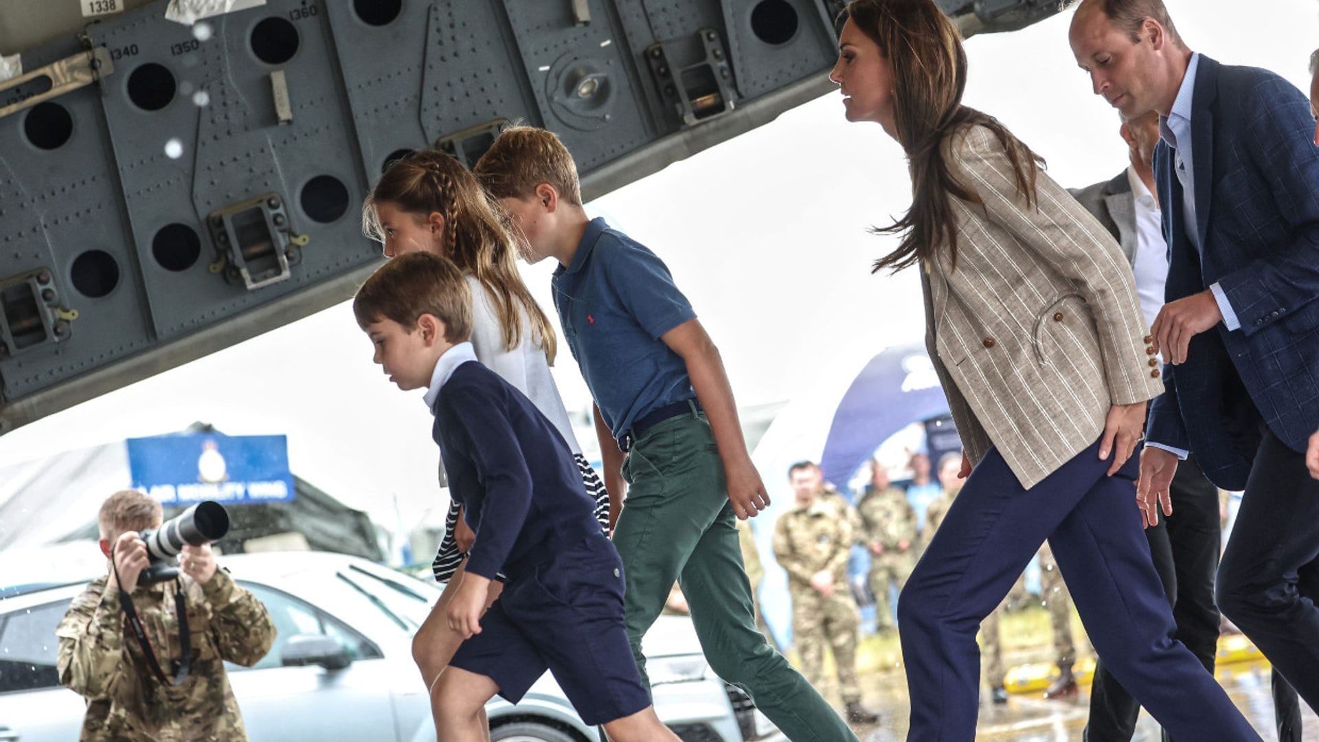 Los detalles del divertido plan de los príncipes de Gales y sus hijos visitando un espectáculo aéreo