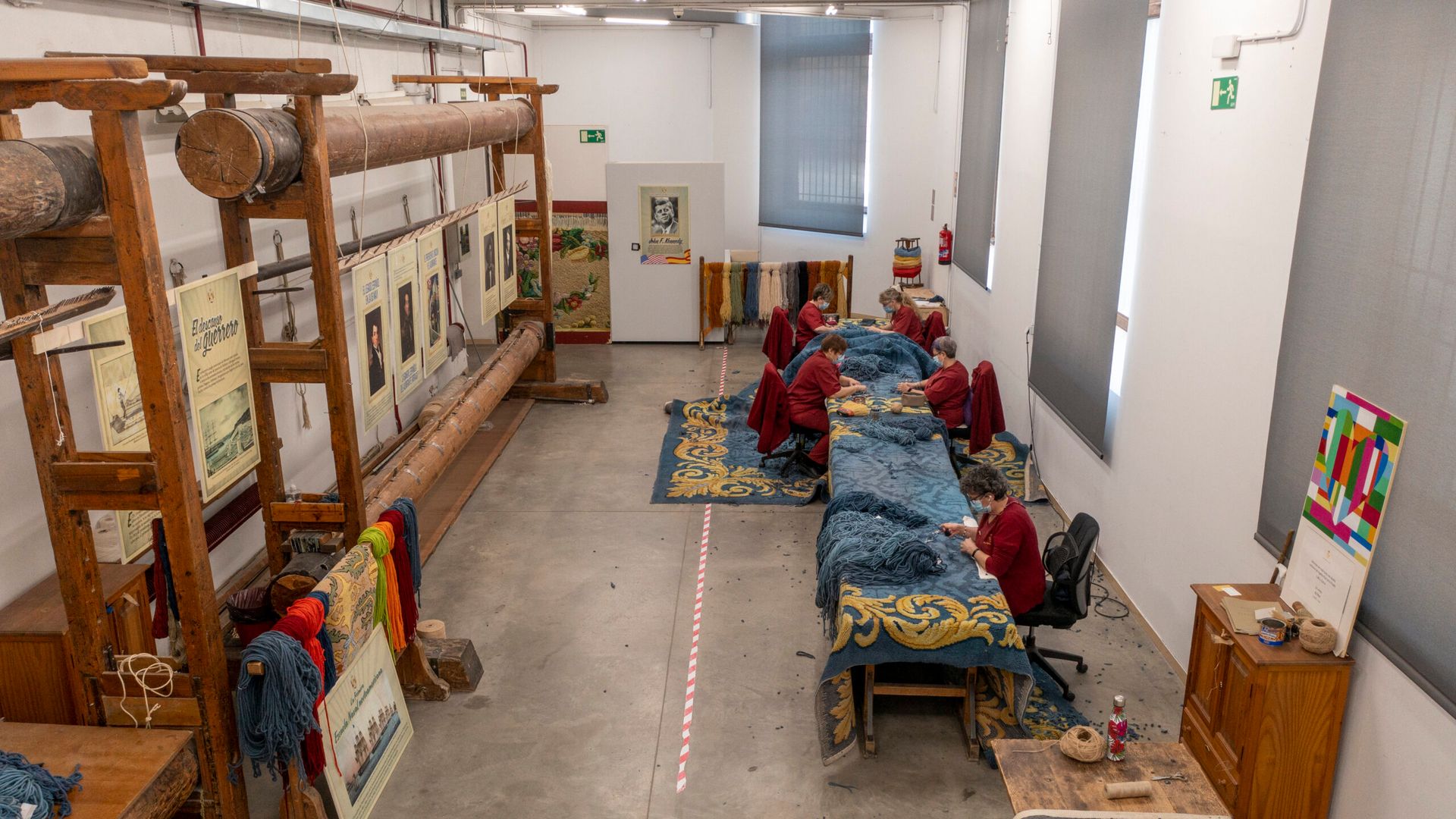 Obrador de alfombra Real Fábrica de Tapices de Madrid