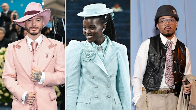 J Balvin, Lupita Nyong'o y Chance The Raper en la gala del MET 2025