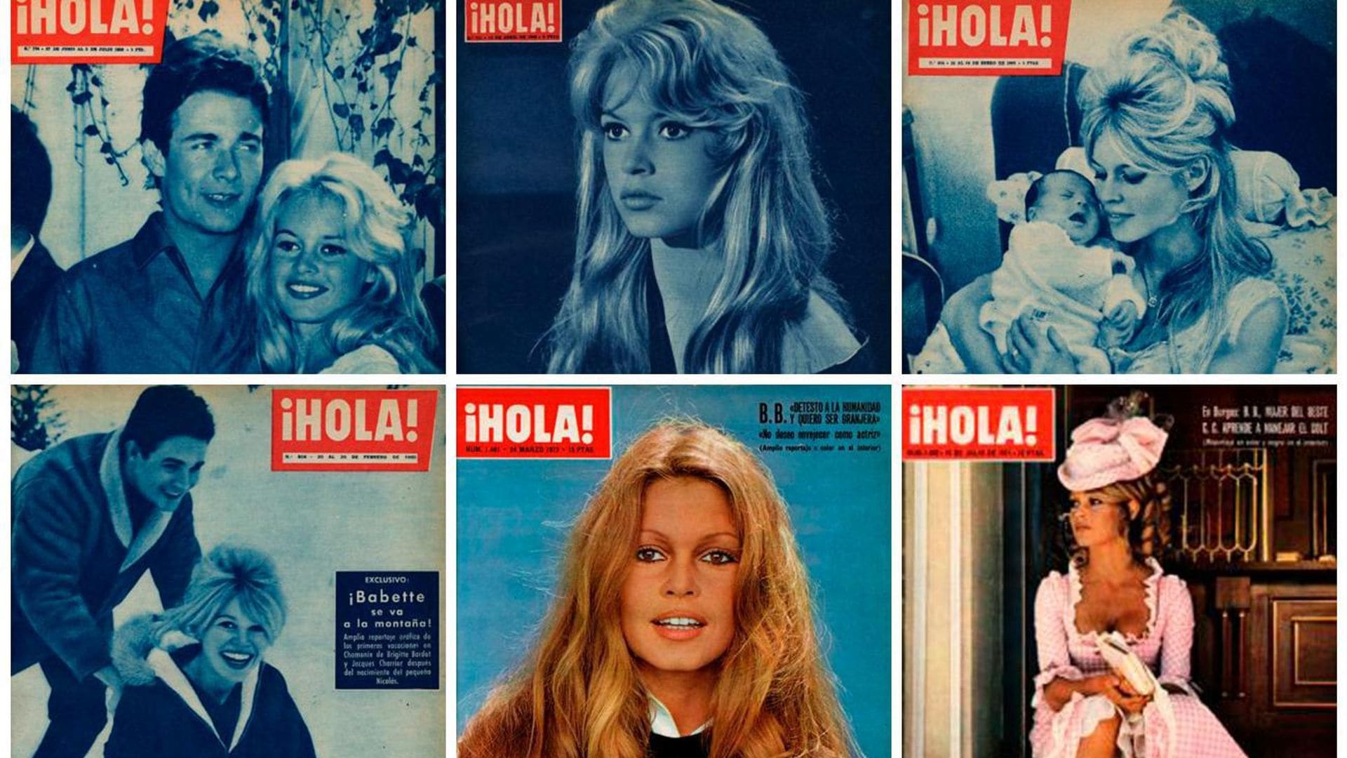 Brigitte Bardot: revivimos el mito a través de sus portadas más emblemáticas en ¡HOLA!