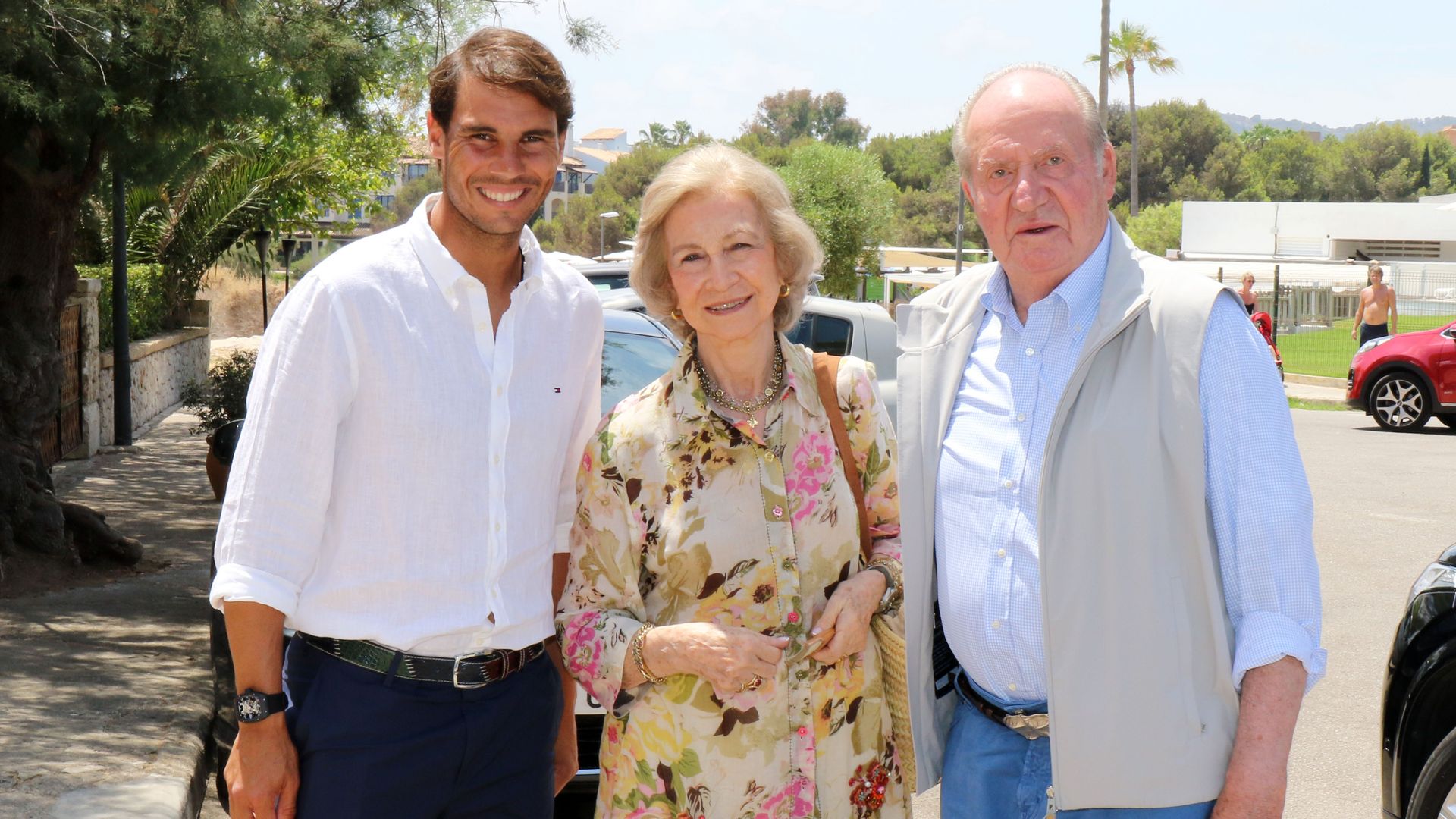 El rey Juan Carlos y Rafa Nadal, juntos en el cumpleaños que organizaron a un importante empresario de Mallorca