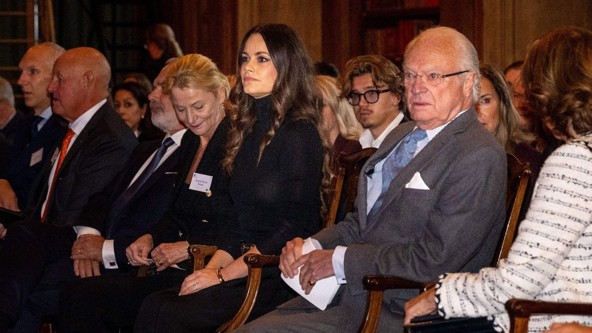 Sofia de Suecia con los reyes Carlos Gustavo y Silvia de Suecia en el Foro Mundial de la Infancia