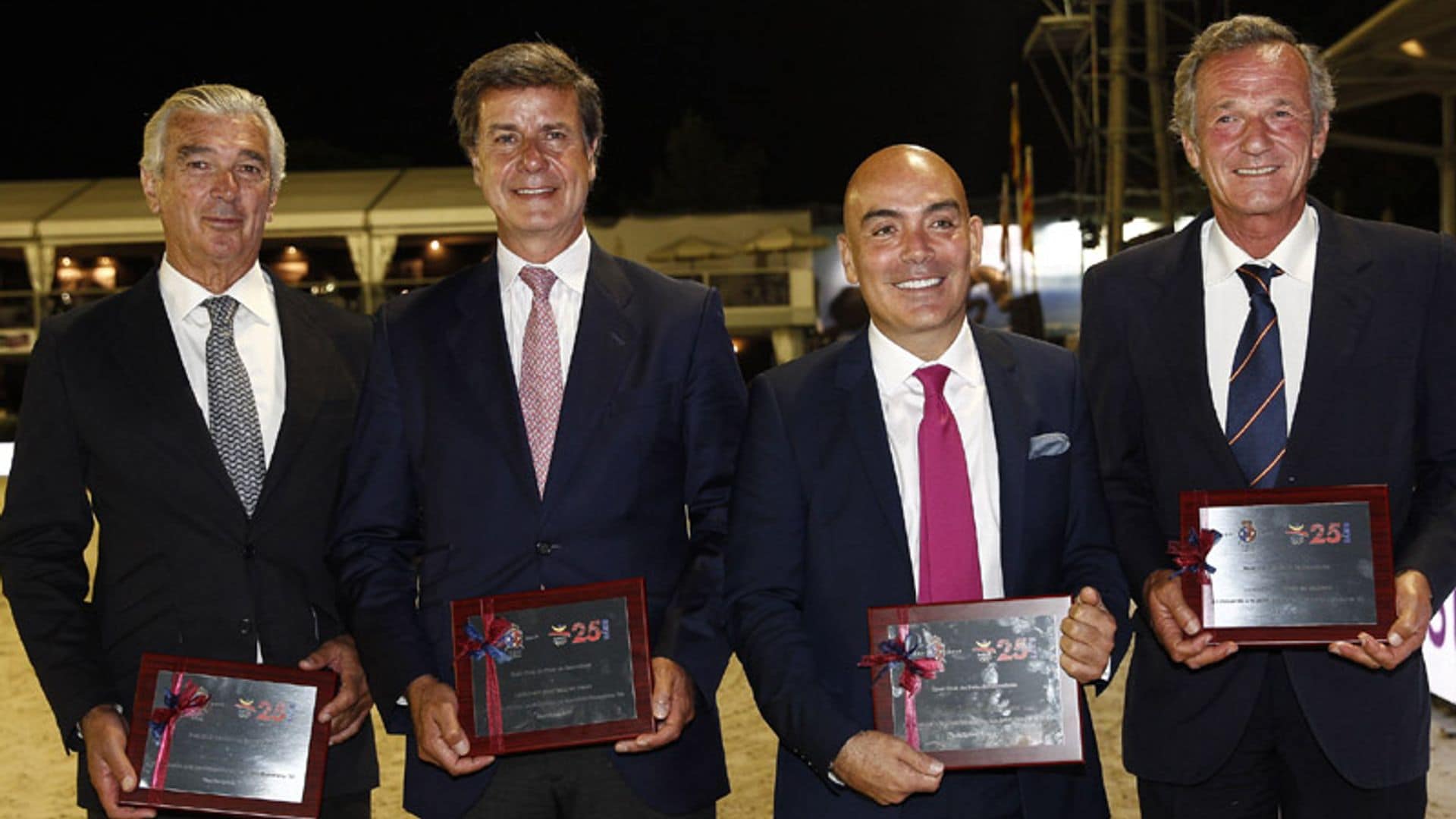 Luis Astolfi, Cayetano Martínez de Irujo, Kike Sarasola y Álvarez Cervera protagonizan un homenaje olímpico en el CSIO Barcelona