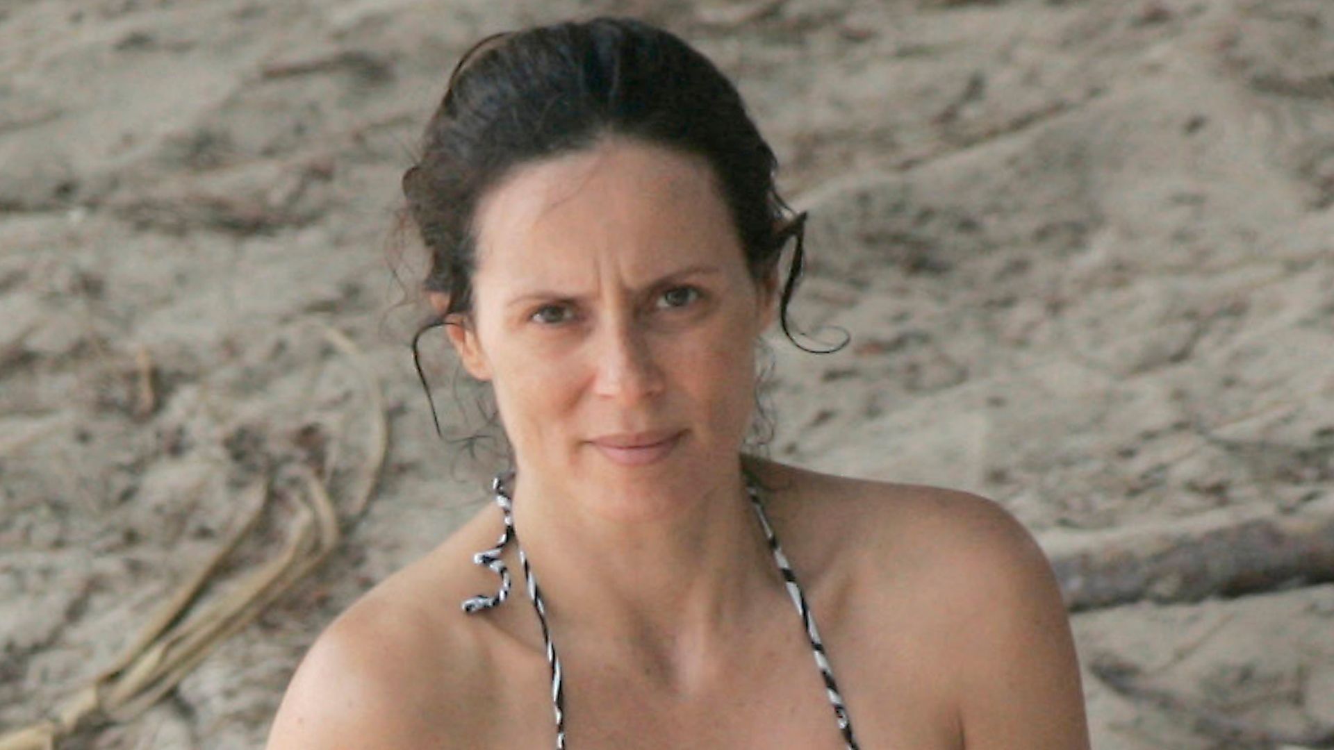 La actriz Aitana Sánchez-Gijón durante unas vacaciones en Menorca en 2012